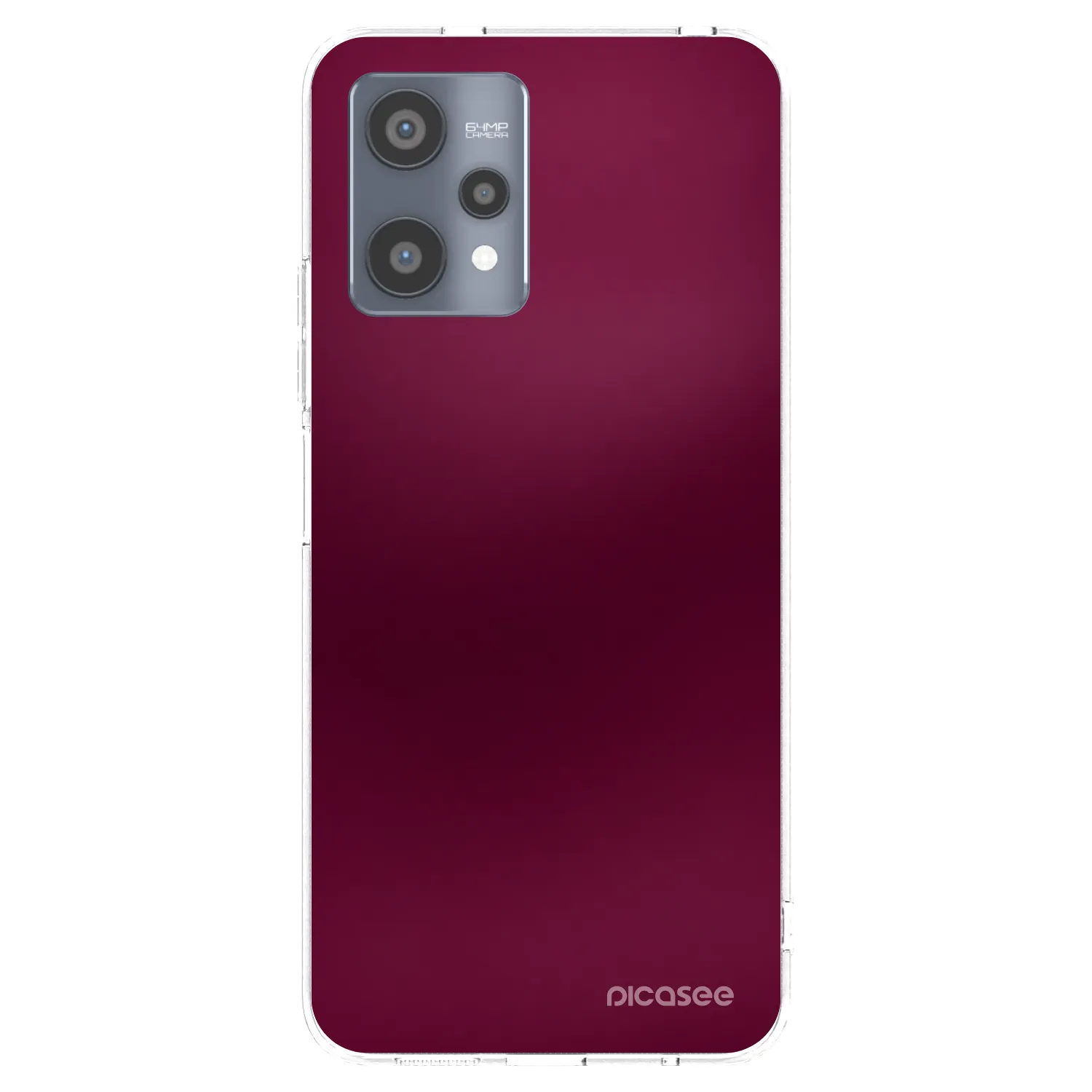 Picasee διαφανής θήκη σιλικόνης Realme 9 Pro 5G - Velvet Bordeaux