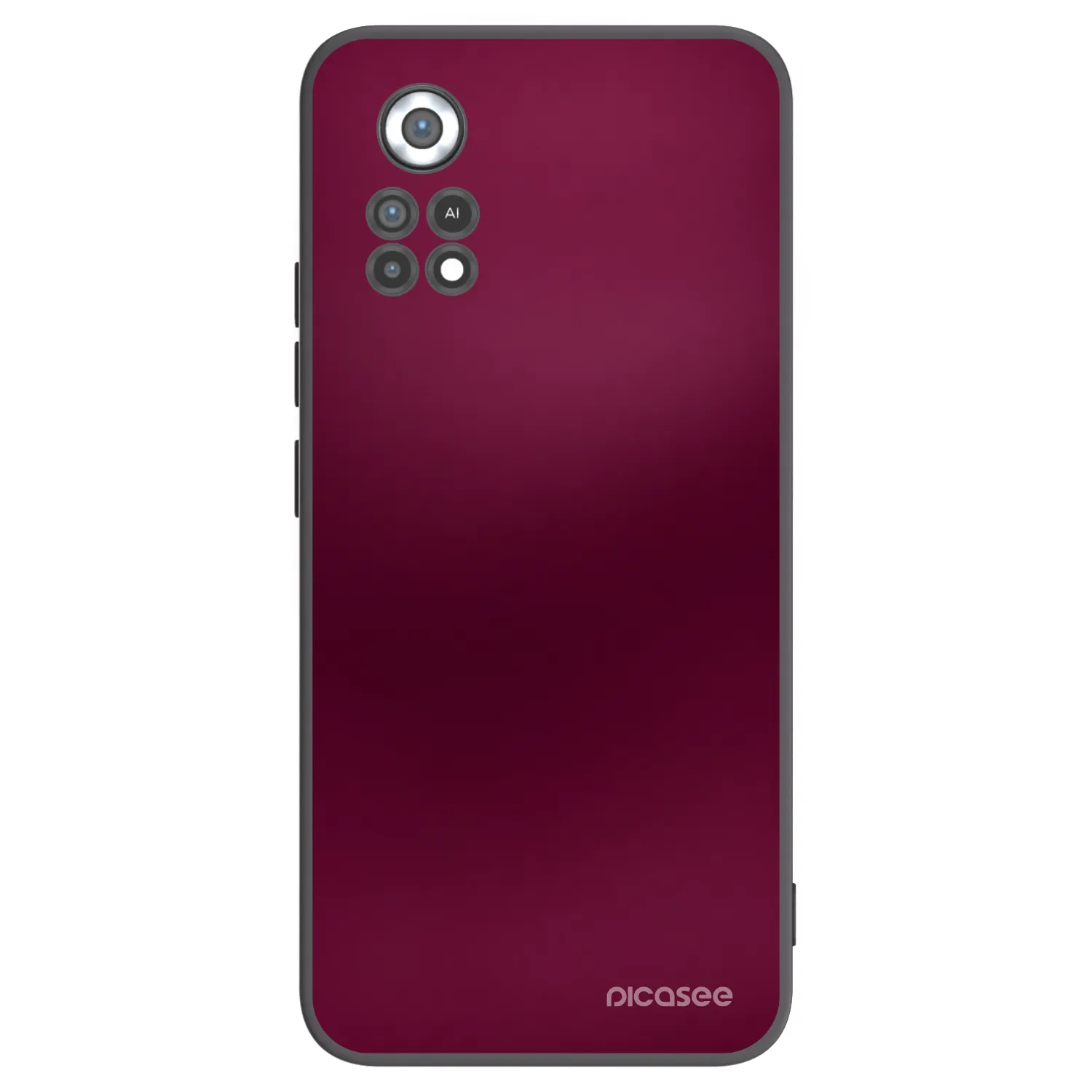 Picasee Μαύρη θήκη σιλικόνης για Xiaomi Poco X4 Pro 5G - Velvet Bordeaux