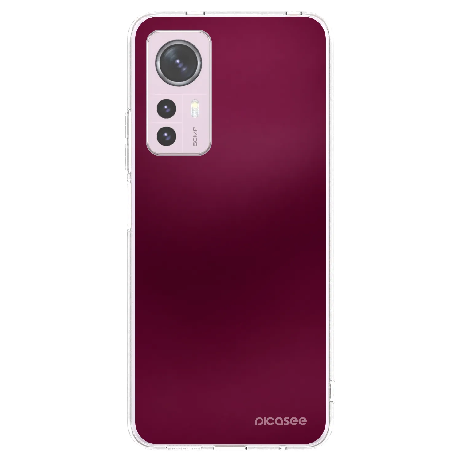 Picasee διαφανής θήκη σιλικόνης Xiaomi 12 - Velvet Bordeaux