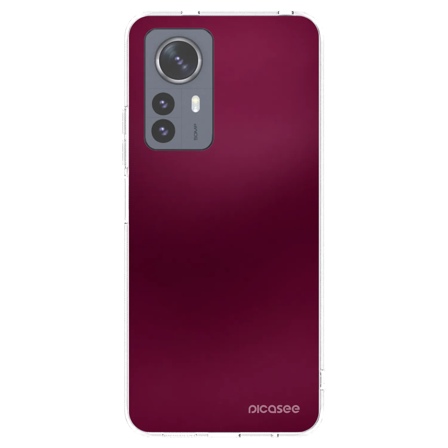 Picasee διαφανής θήκη σιλικόνης Xiaomi 12 Pro - Velvet Bordeaux