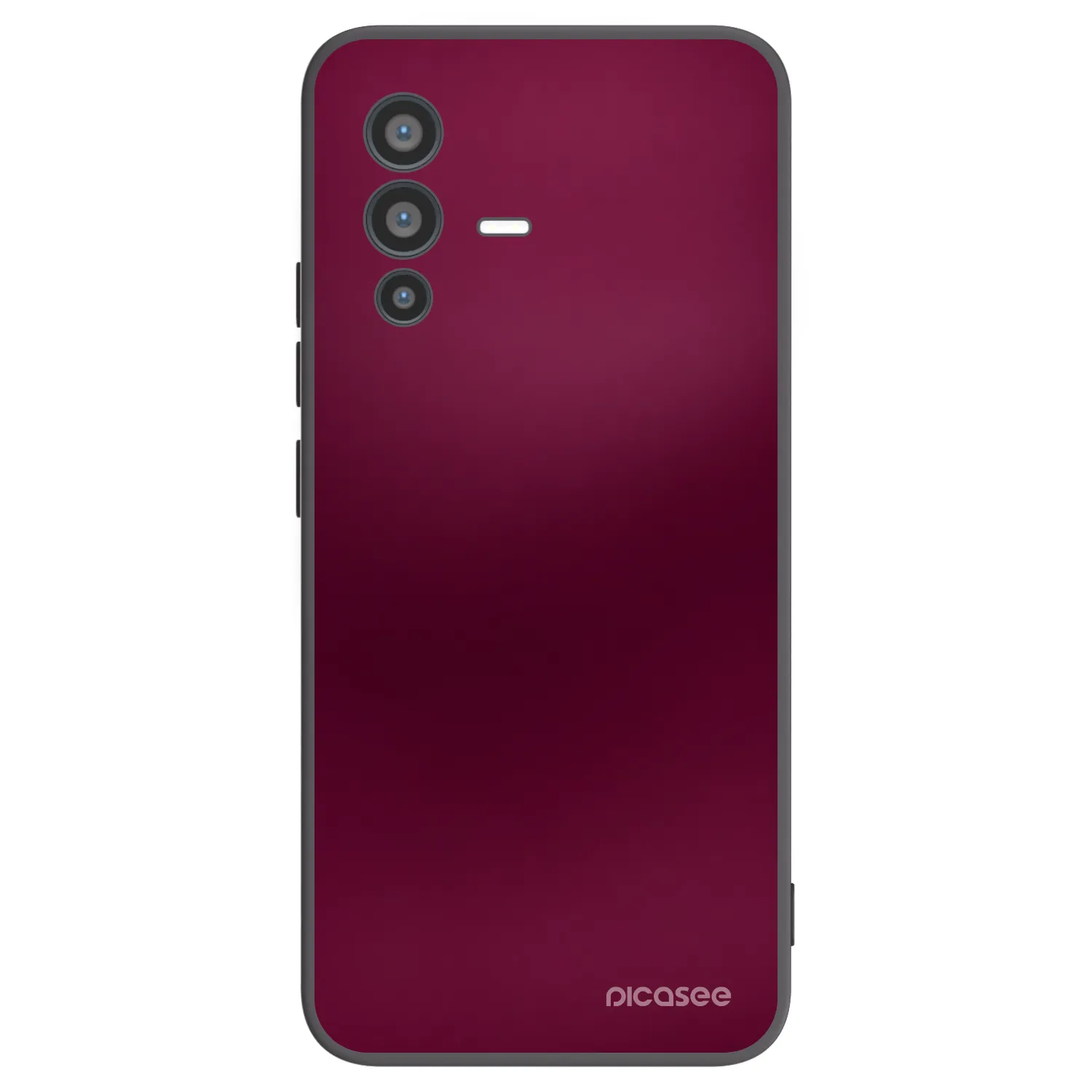 Picasee Μαύρη θήκη σιλικόνης για Vivo V23 5G - Velvet Bordeaux