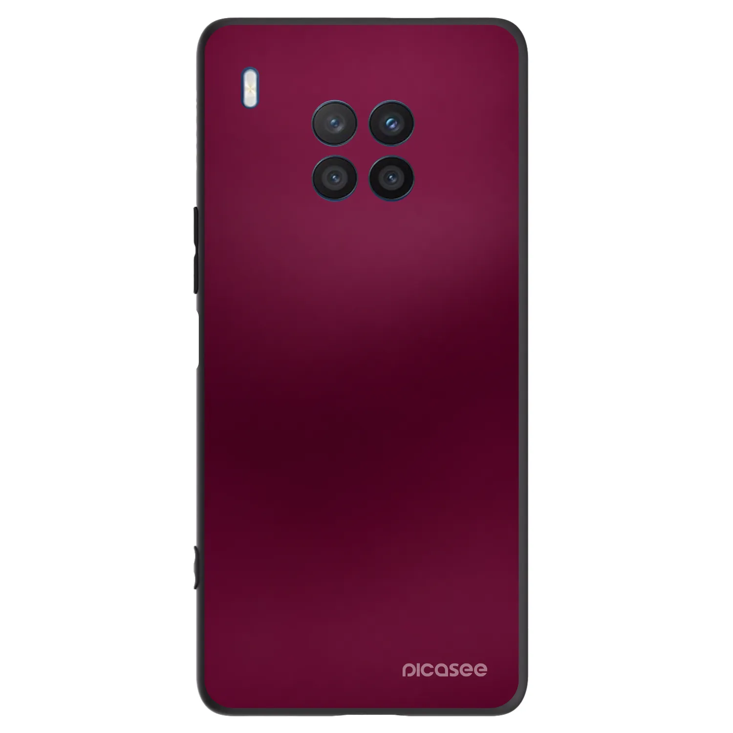 Picasee Μαύρη θήκη σιλικόνης για Honor 50 Lite - Velvet Bordeaux