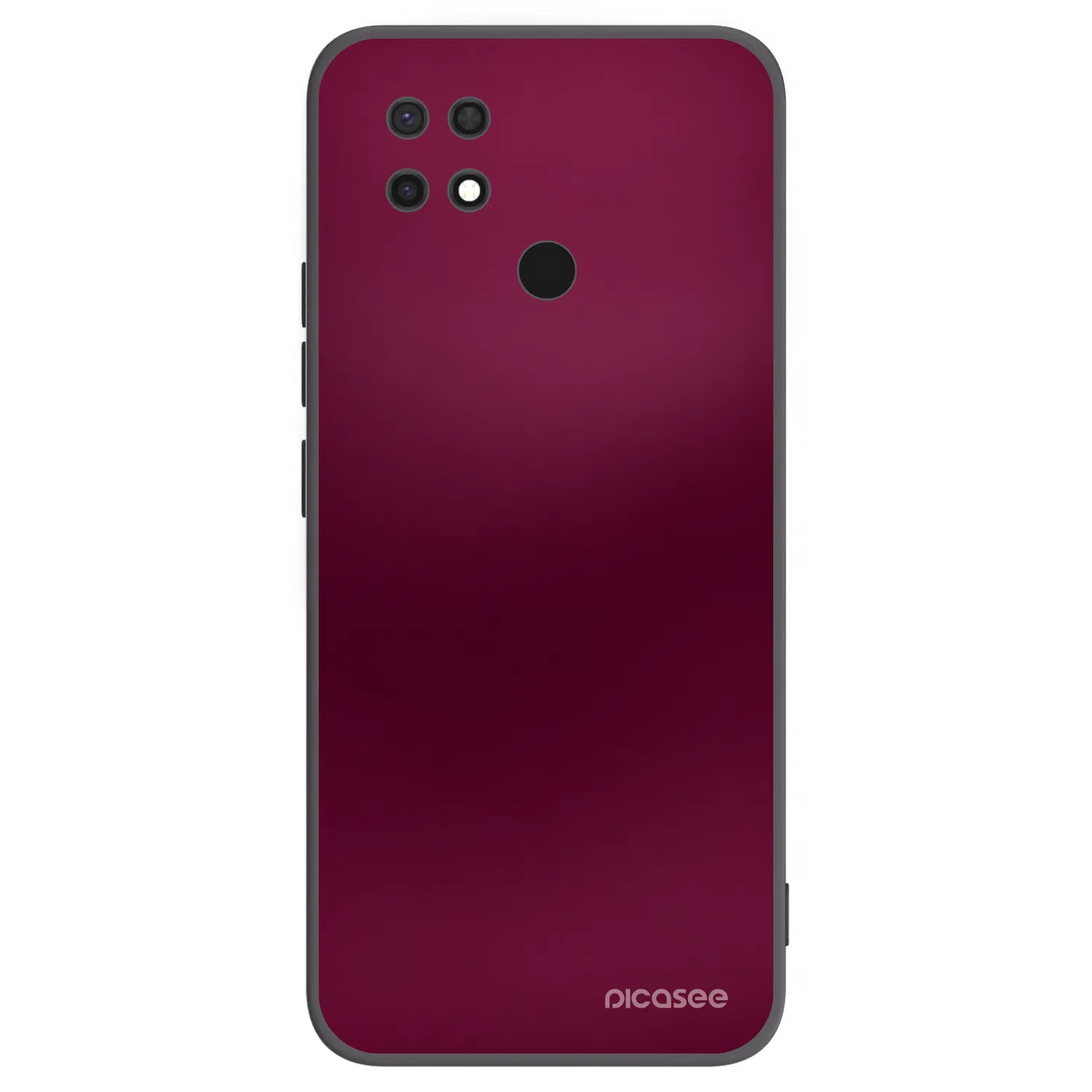 Picasee Μαύρη θήκη σιλικόνης για Xiaomi Redmi 10C - Velvet Bordeaux