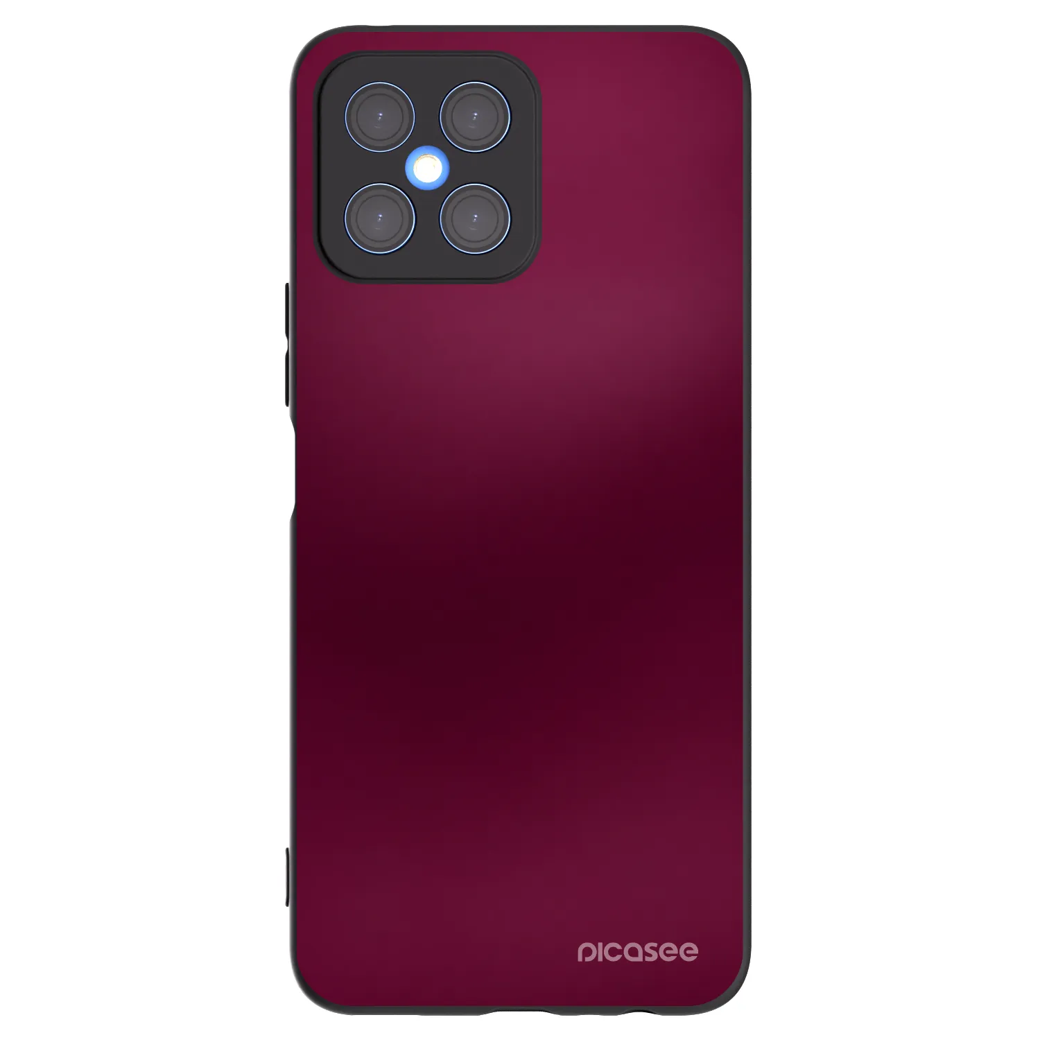 Picasee Μαύρη θήκη σιλικόνης για Honor X8 4G - Velvet Bordeaux