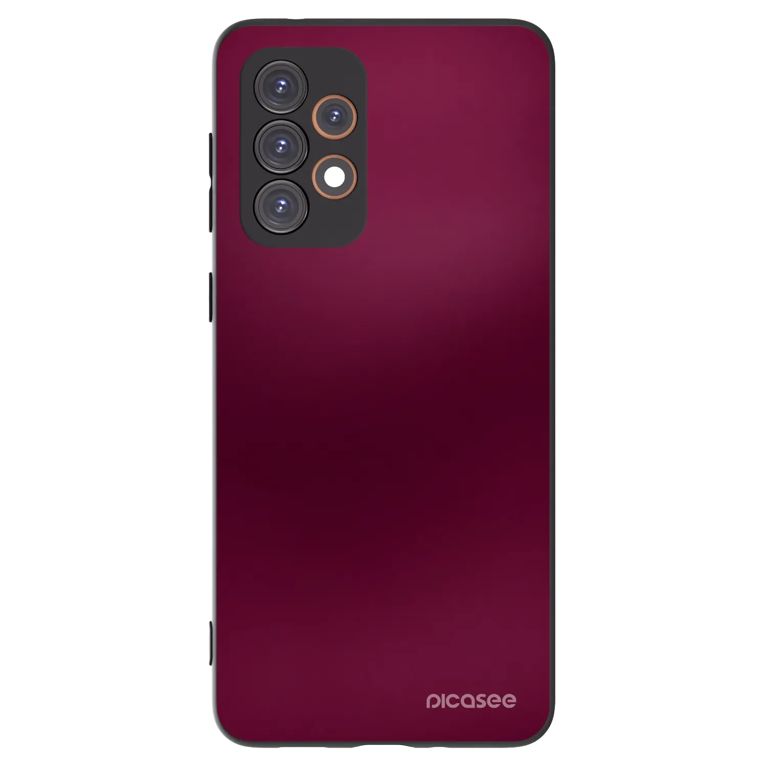 Picasee Μαύρη θήκη σιλικόνης για Samsung Galaxy A33 5G A336 - Velvet Bordeaux