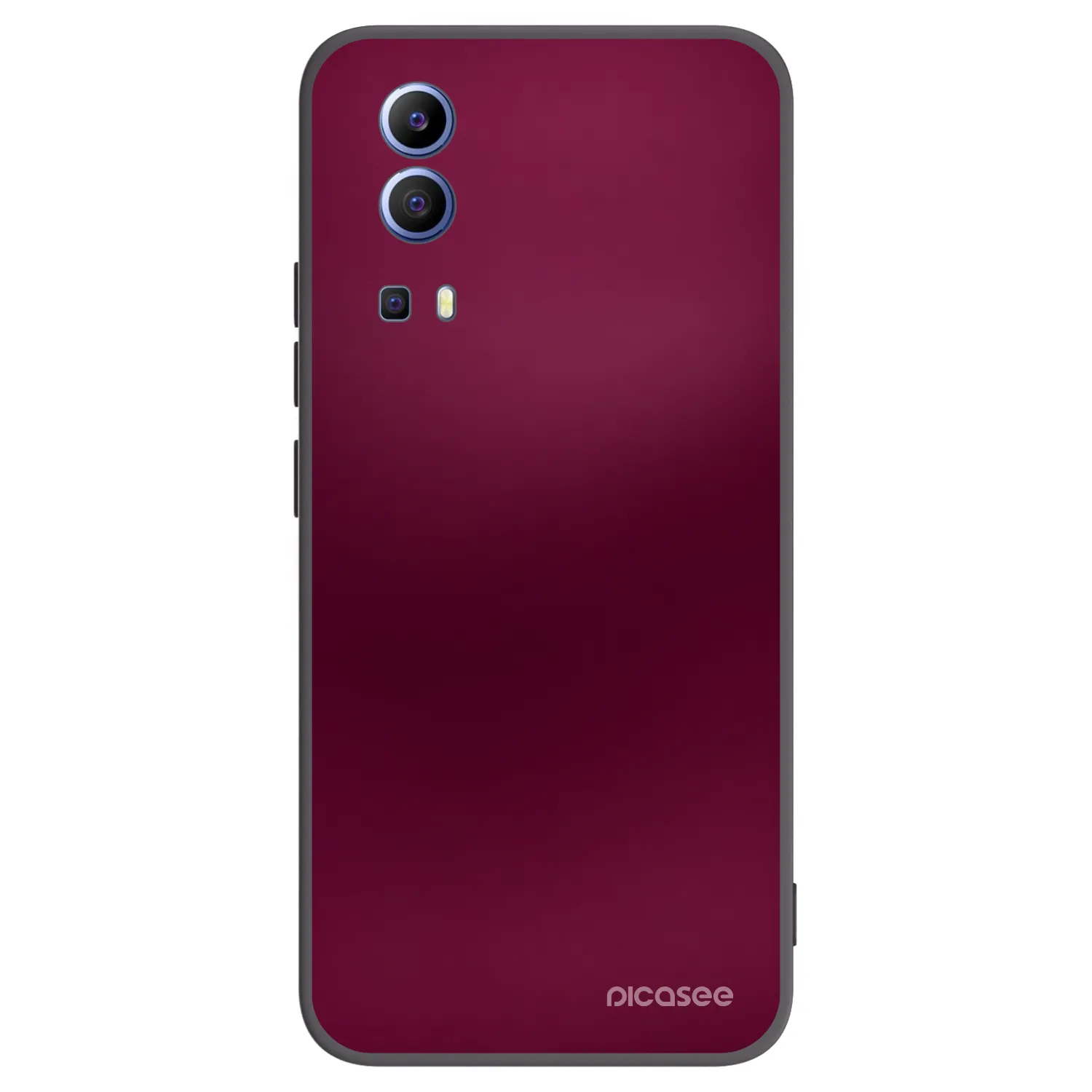 Picasee Μαύρη θήκη σιλικόνης για Vivo Y52 5G - Velvet Bordeaux