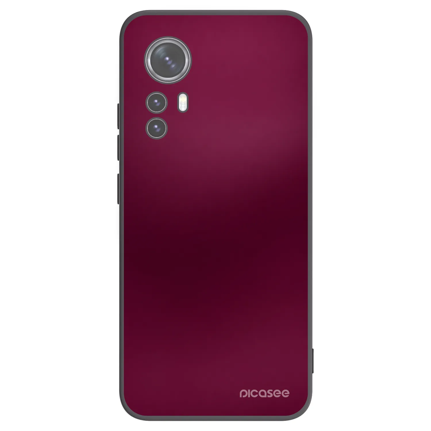 Picasee Μαύρη θήκη σιλικόνης για Xiaomi 12X - Velvet Bordeaux