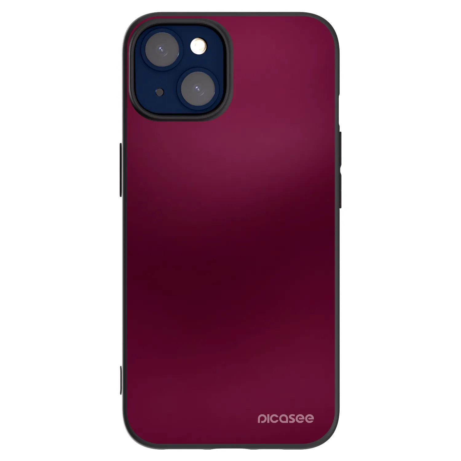 Picasee Μαύρη θήκη σιλικόνης για Apple iPhone 14 - Velvet Bordeaux