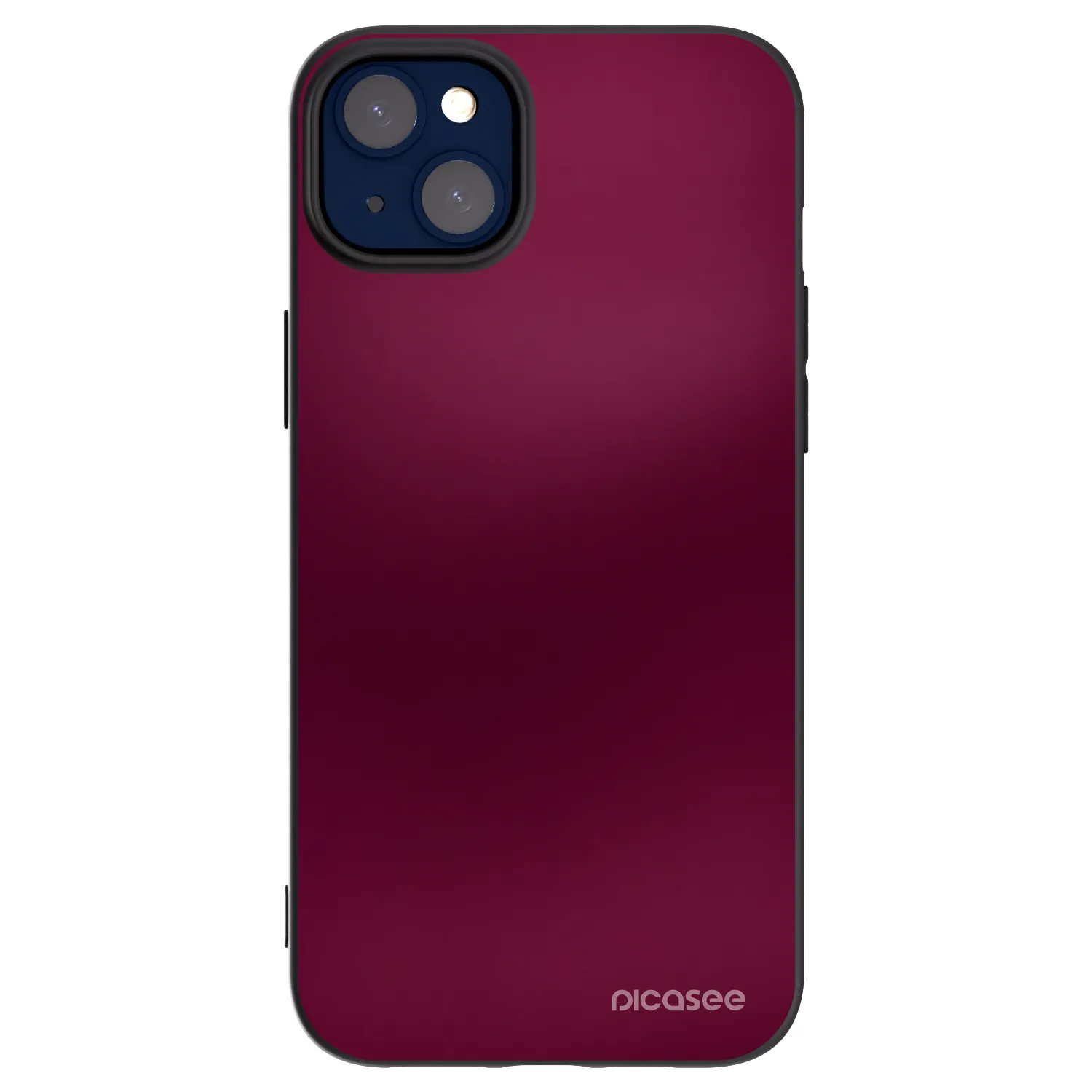Picasee Μαύρη θήκη σιλικόνης για Apple iPhone 14 Plus - Velvet Bordeaux