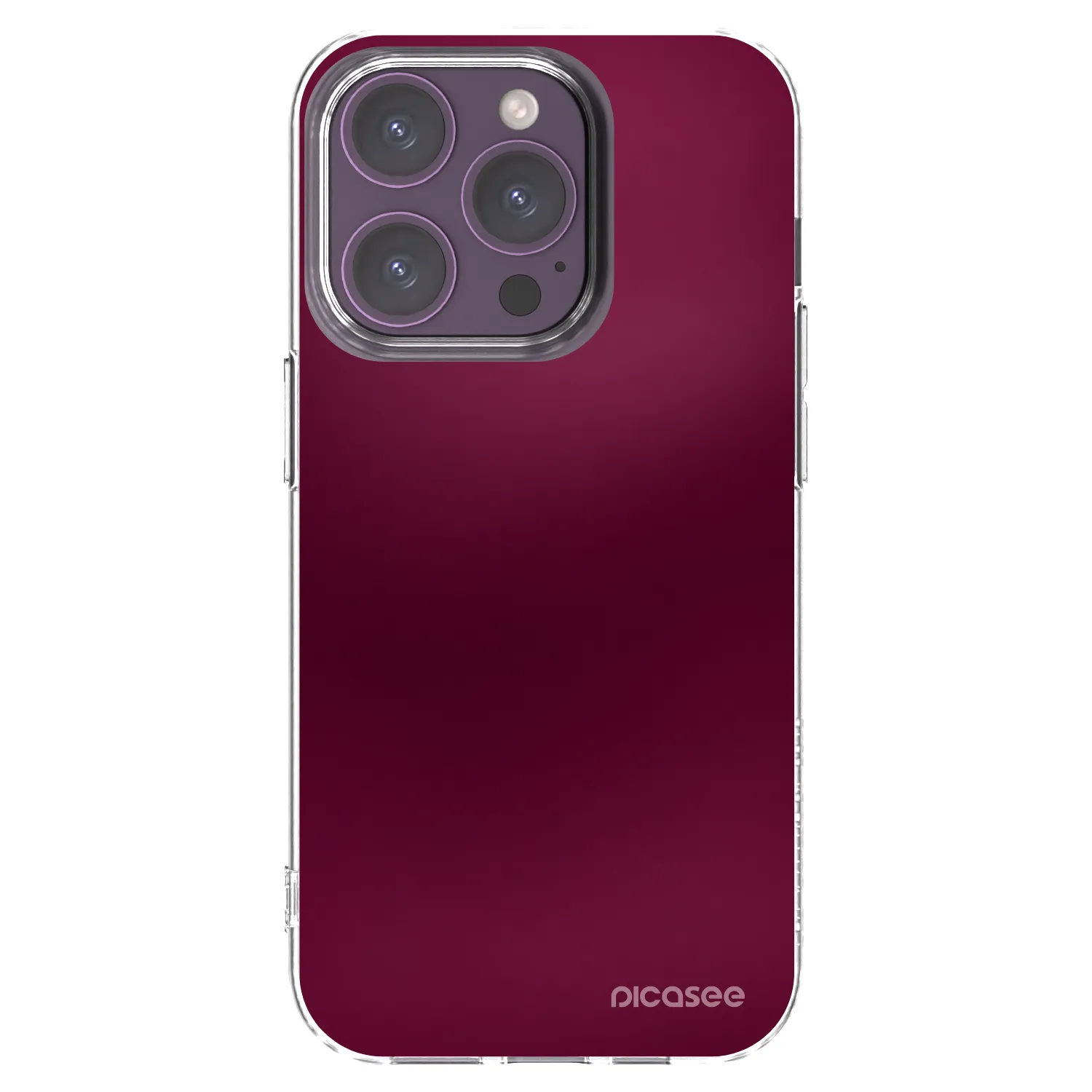 Picasee διαφανής θήκη σιλικόνης Apple iPhone 14 Pro - Velvet Bordeaux