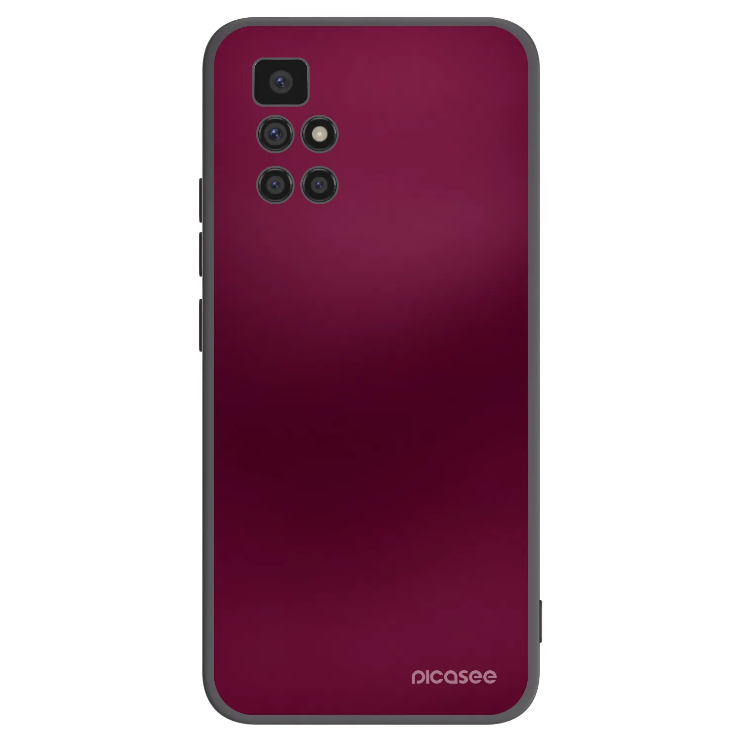 Picasee Μαύρη θήκη σιλικόνης για Xiaomi Redmi 10 (2022) - Velvet Bordeaux
