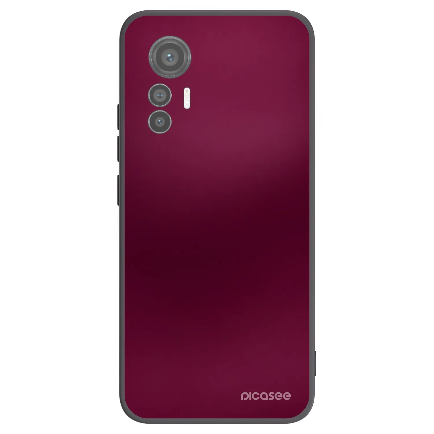 Picasee Μαύρη θήκη σιλικόνης για Xiaomi 12 Lite - Velvet Bordeaux