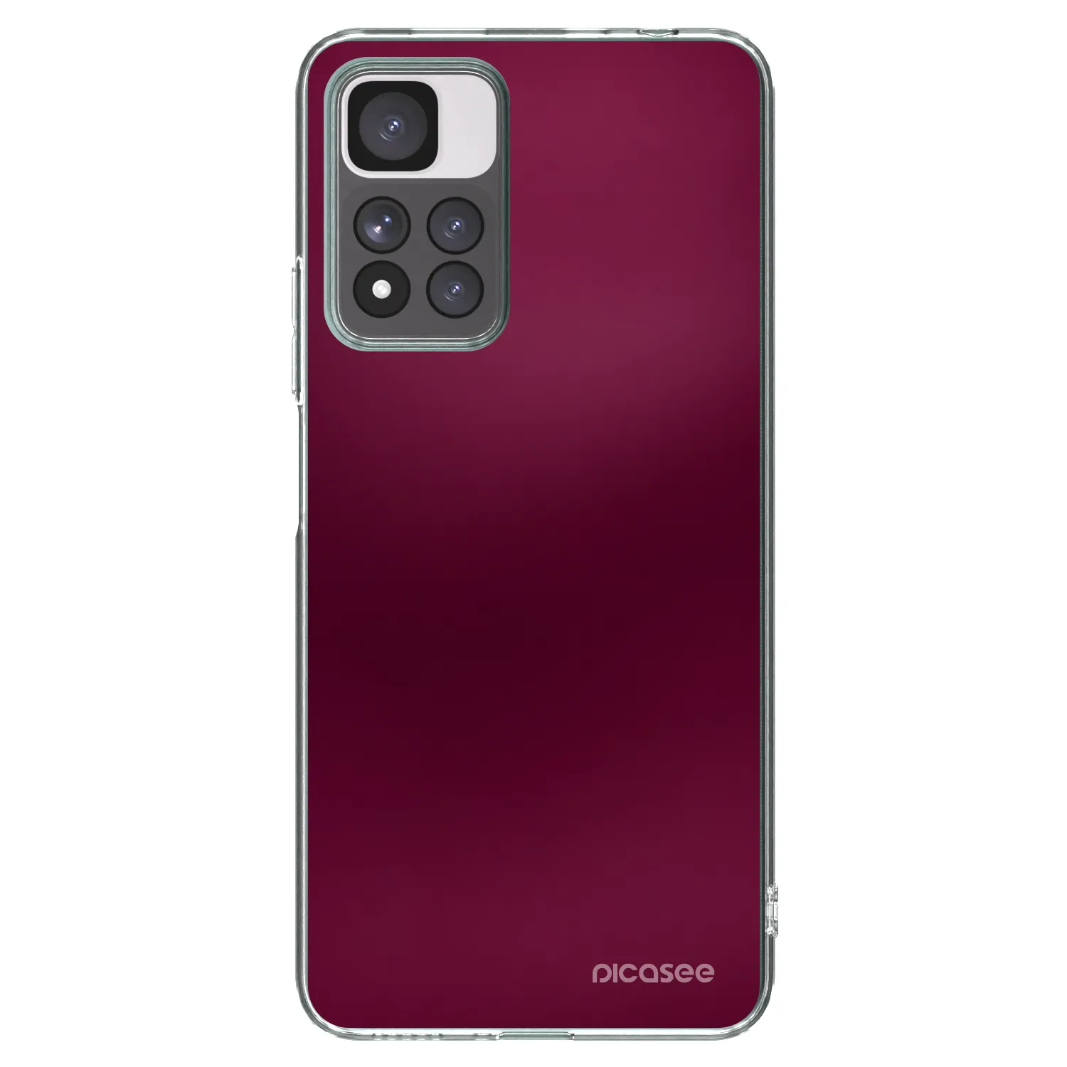 Picasee διαφανής θήκη σιλικόνης Xiaomi Redmi Note 11 Pro+ 5G - Velvet Bordeaux