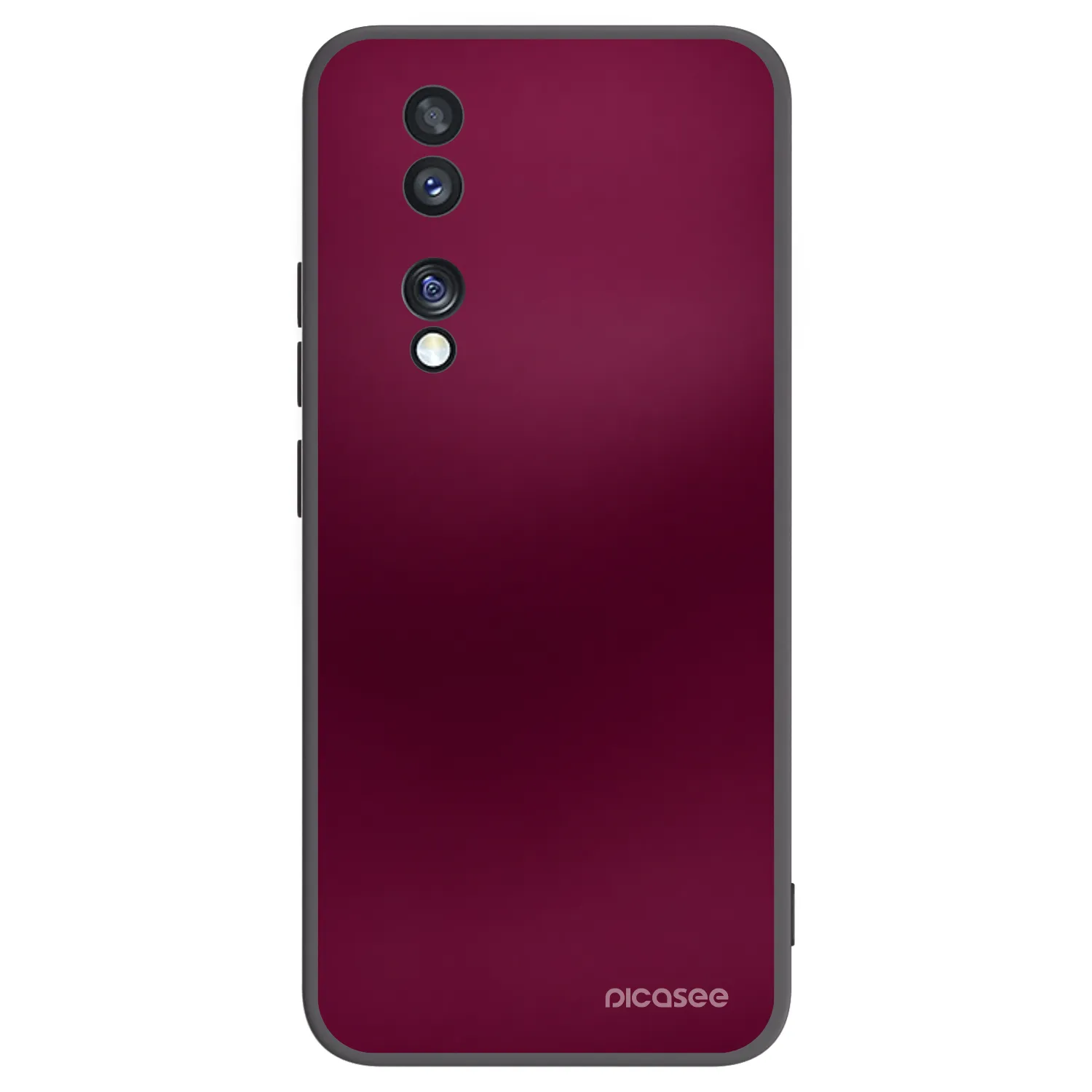 Picasee Μαύρη θήκη σιλικόνης για Honor 70 - Velvet Bordeaux