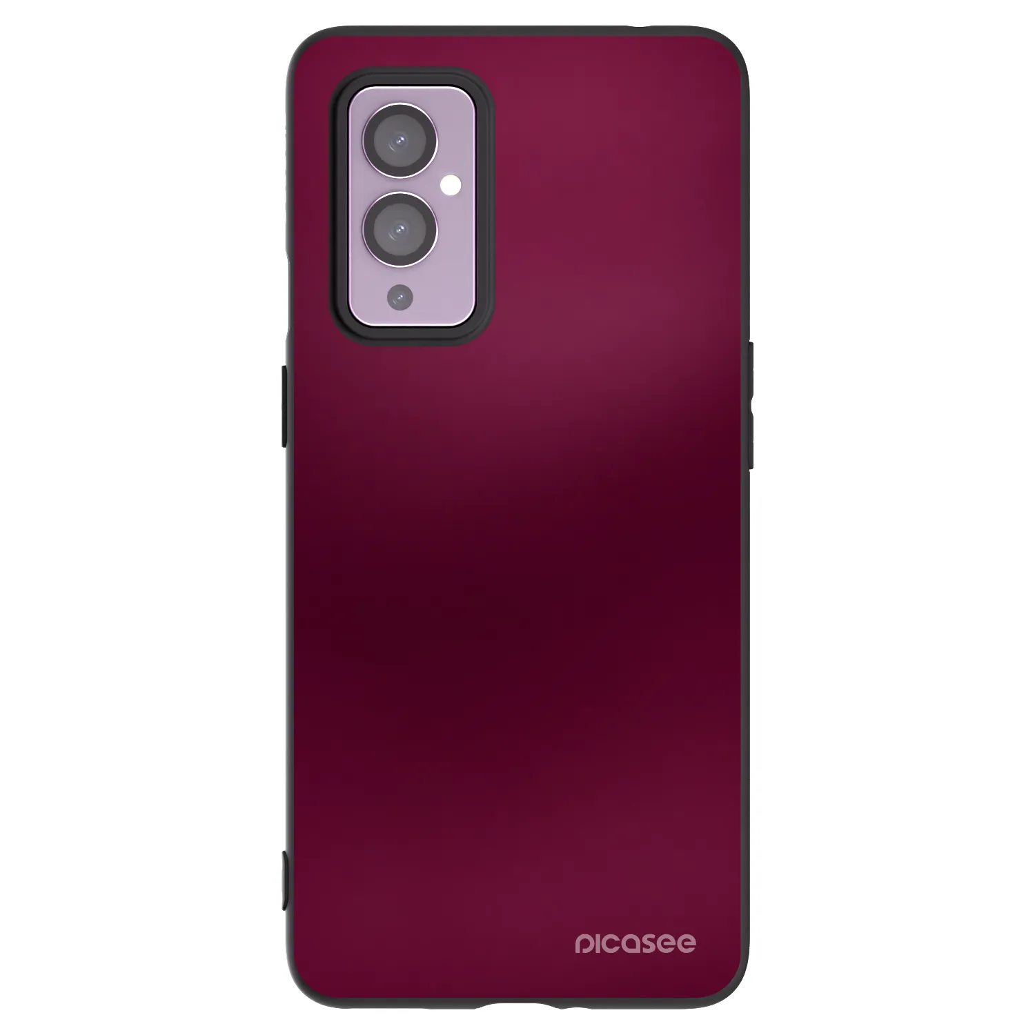 Picasee Μαύρη θήκη σιλικόνης για OnePlus 9 - Velvet Bordeaux