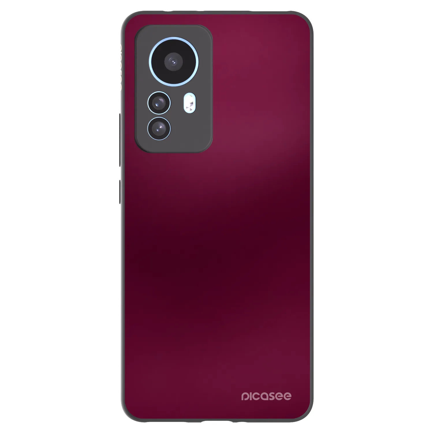 Picasee Μαύρη θήκη σιλικόνης για Xiaomi 12T - Velvet Bordeaux