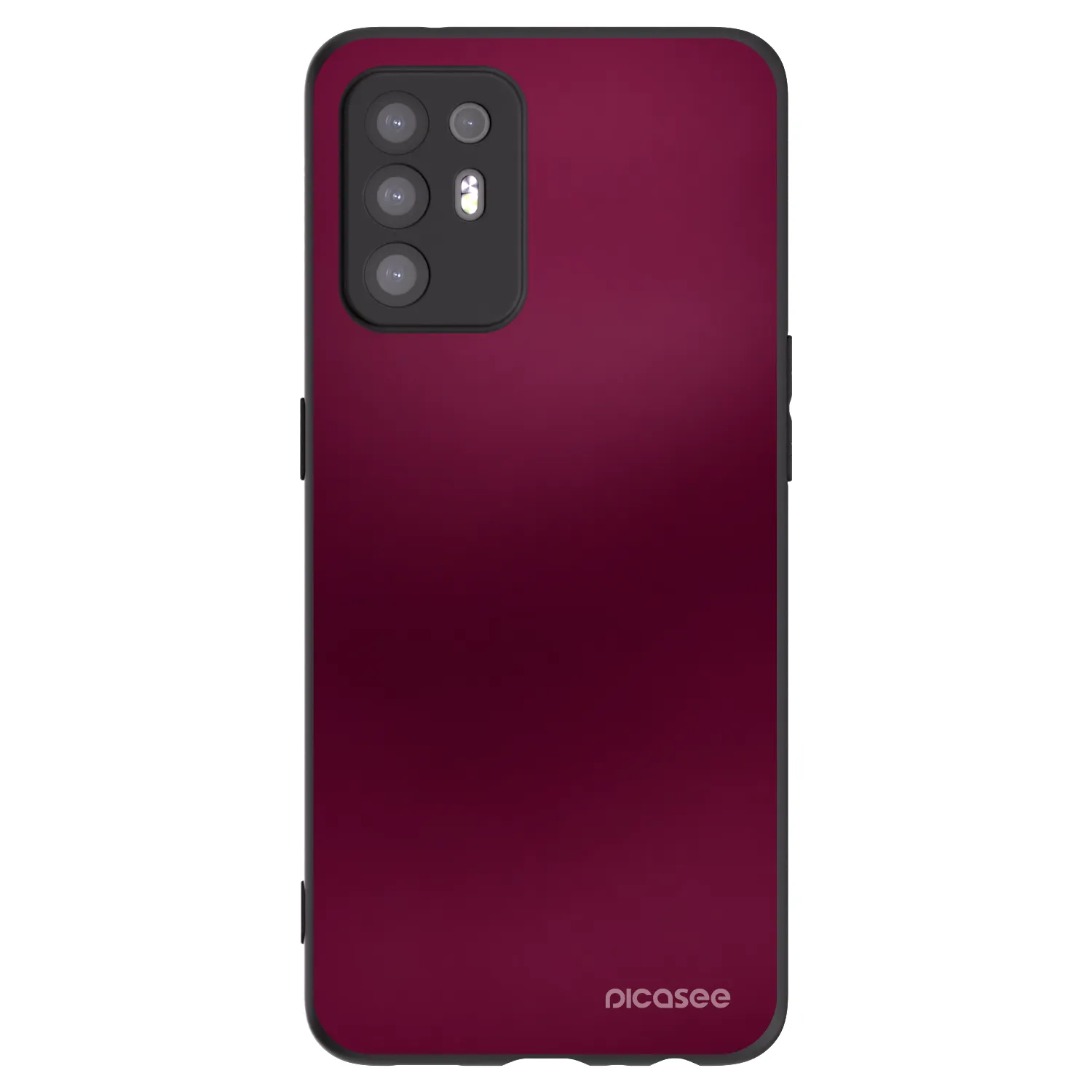 Picasee Μαύρη θήκη σιλικόνης για OPPO A94 5G - Velvet Bordeaux