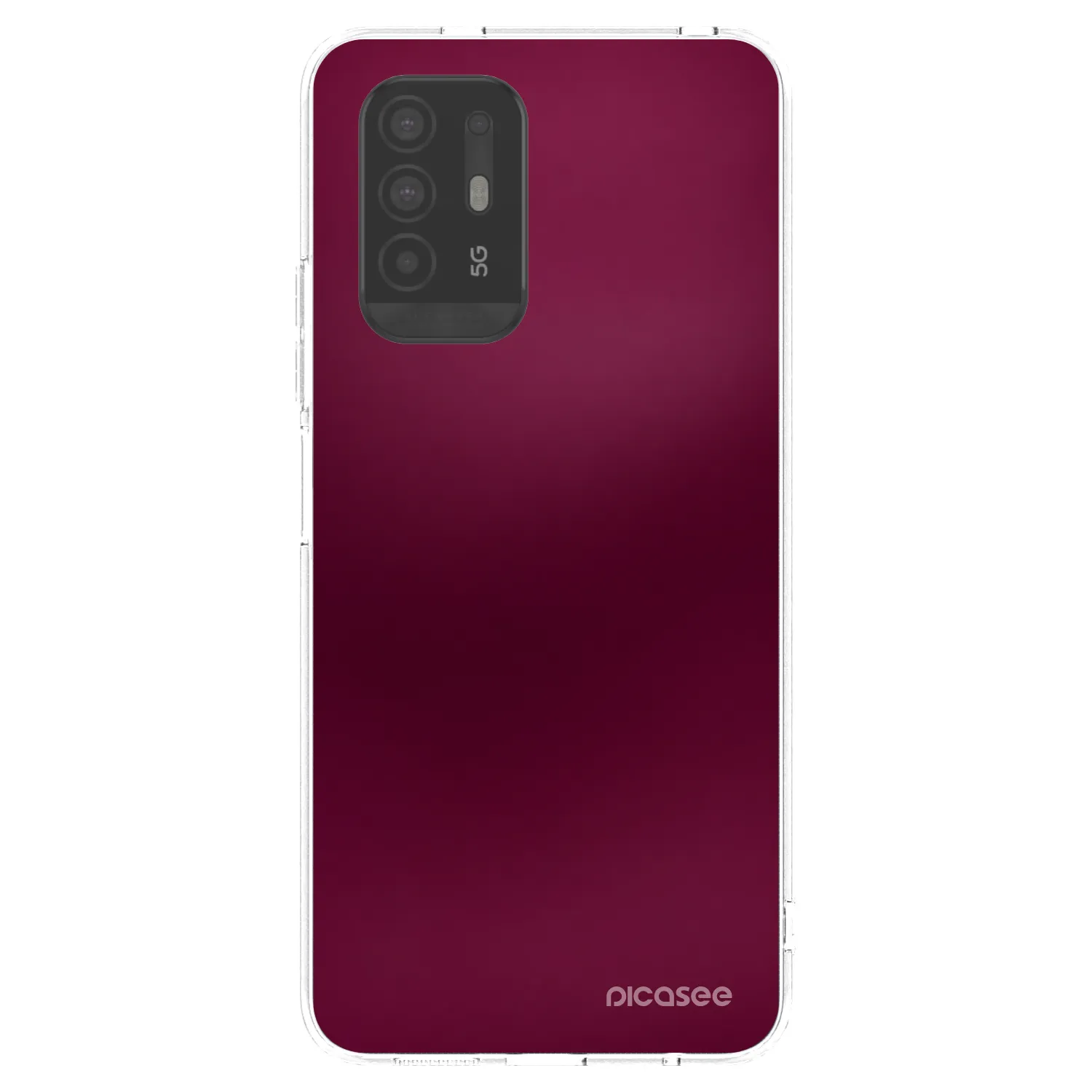 Picasee διαφανής θήκη σιλικόνης OPPO A94 5G - Velvet Bordeaux