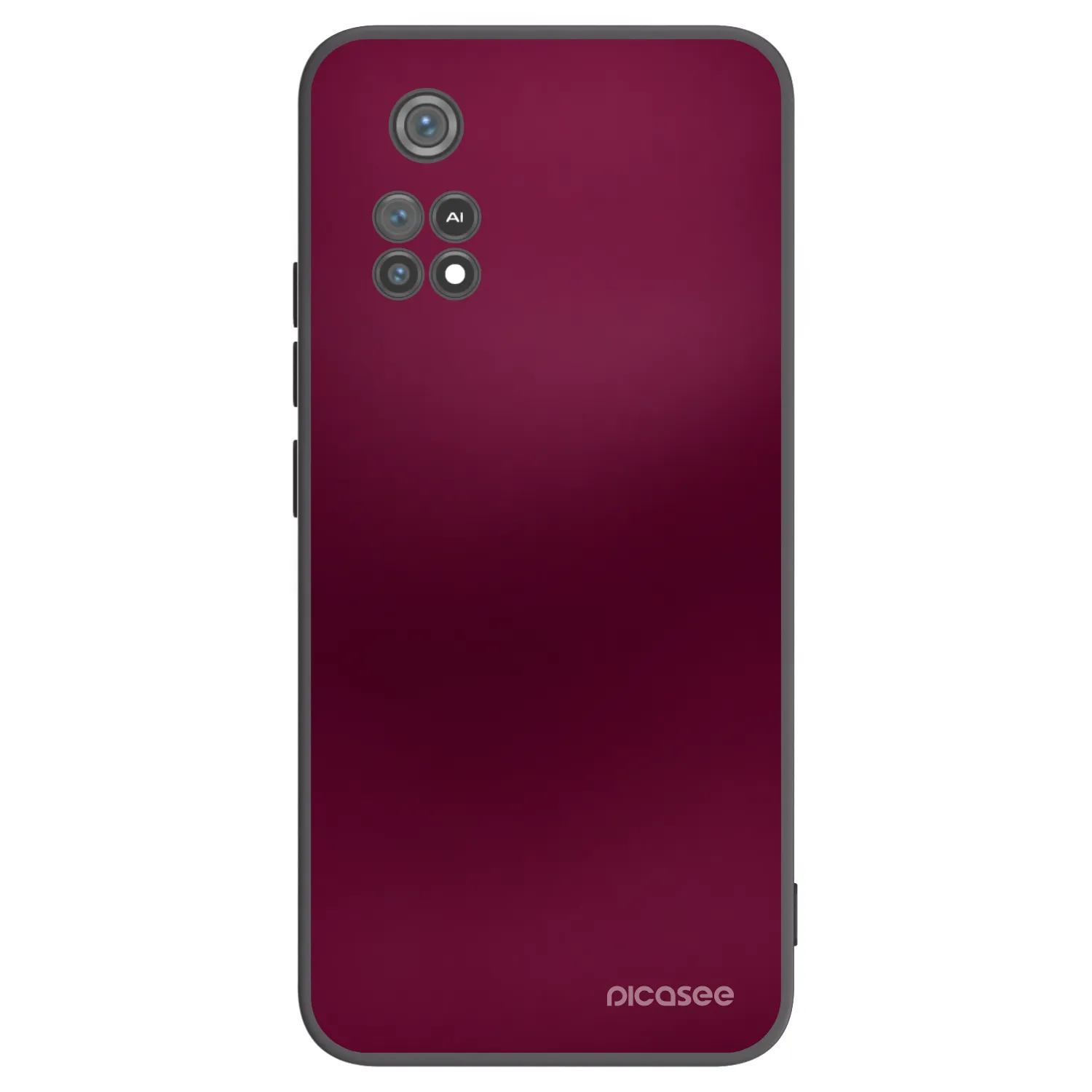Picasee Μαύρη θήκη σιλικόνης για Xiaomi Poco M4 Pro - Velvet Bordeaux