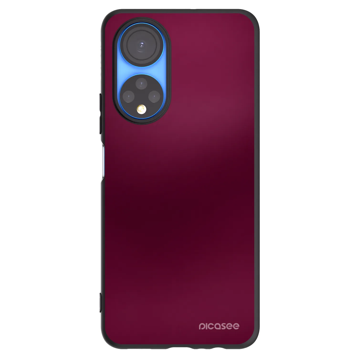 Picasee Μαύρη θήκη σιλικόνης για Honor X7 - Velvet Bordeaux