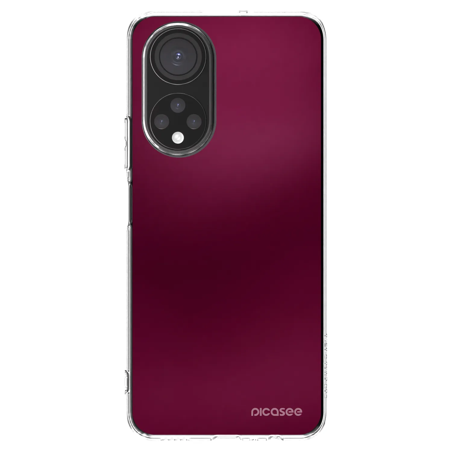 Picasee διαφανής θήκη σιλικόνης Honor X7 - Velvet Bordeaux