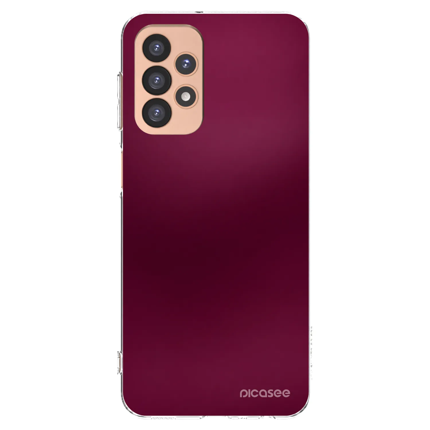 Picasee διαφανής θήκη σιλικόνης Samsung Galaxy A23 A236B 5G - Velvet Bordeaux