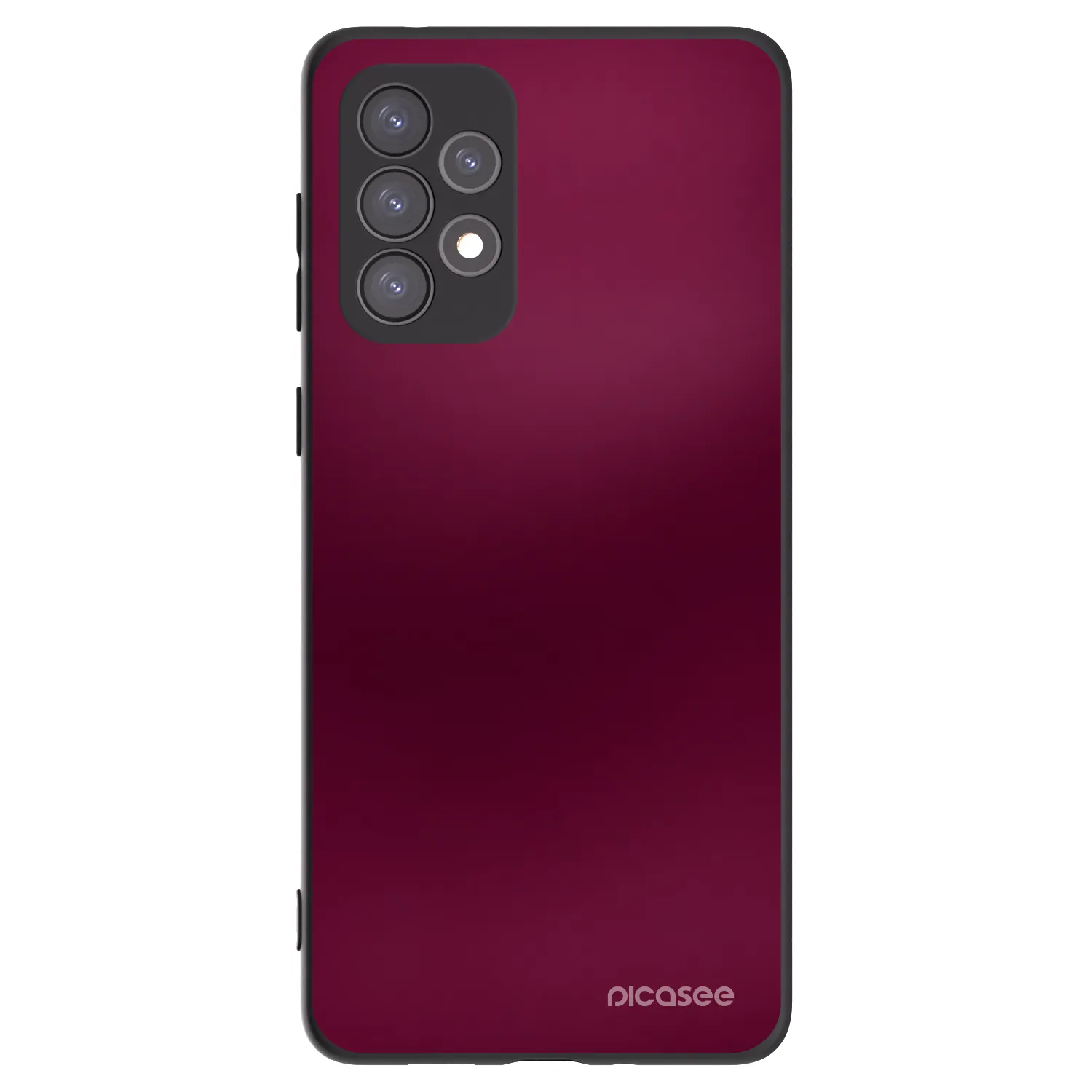 Picasee Μαύρη θήκη σιλικόνης για Samsung Galaxy A73 5G - Velvet Bordeaux