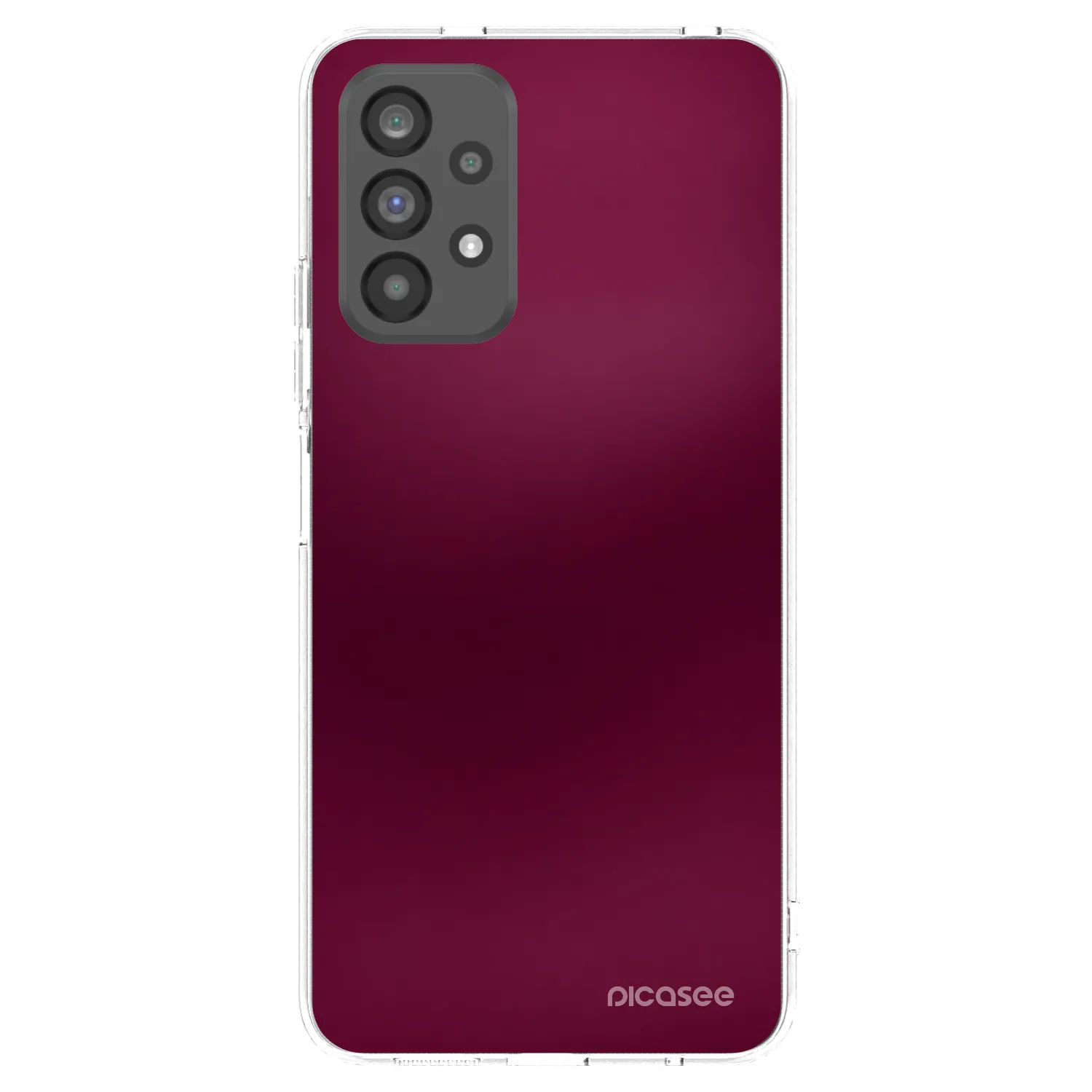 Picasee διαφανής θήκη σιλικόνης Samsung Galaxy A73 5G - Velvet Bordeaux
