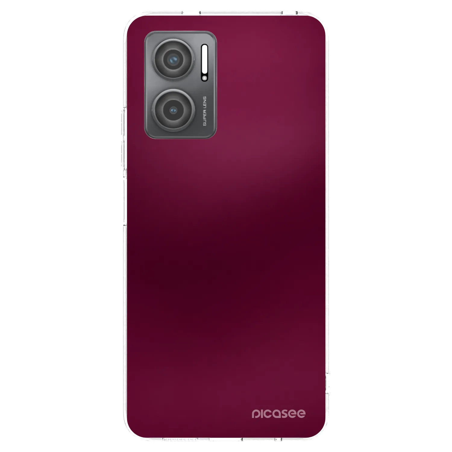 Picasee διαφανής θήκη σιλικόνης Xiaomi Redmi 10 5G - Velvet Bordeaux