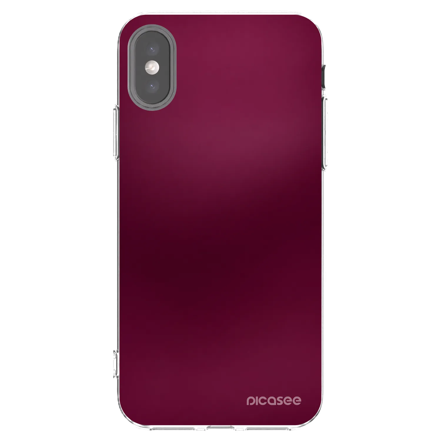 Picasee διαφανής θήκη σιλικόνης Apple iPhone X/XS - Velvet Bordeaux