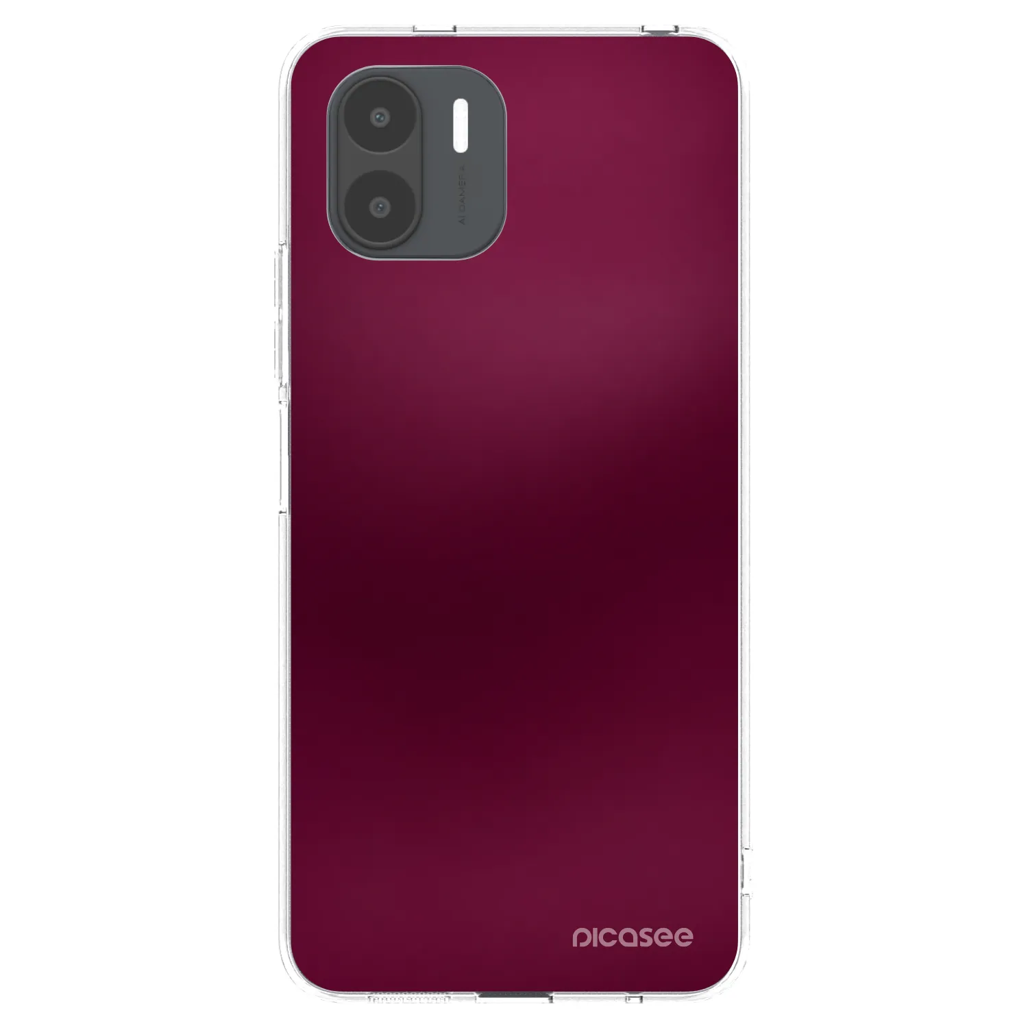 Picasee διαφανής θήκη σιλικόνης Xiaomi Redmi A1 - Velvet Bordeaux