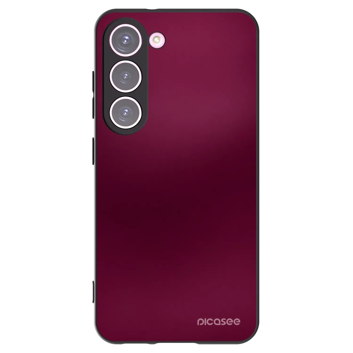 Picasee Μαύρη θήκη σιλικόνης για Samsung Galaxy S23 5G - Velvet Bordeaux