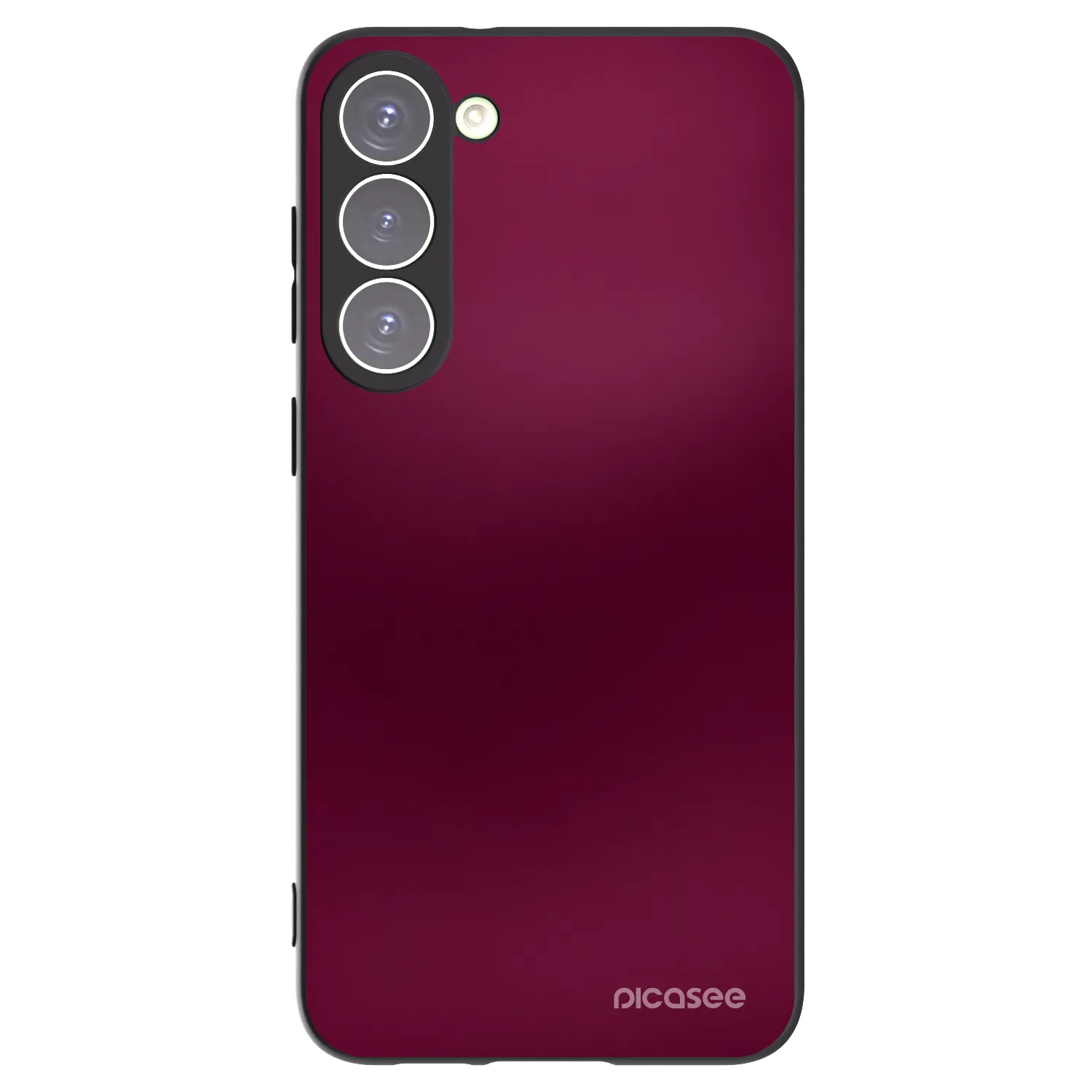 Picasee Μαύρη θήκη σιλικόνης για Samsung Galaxy S23+ 5G - Velvet Bordeaux