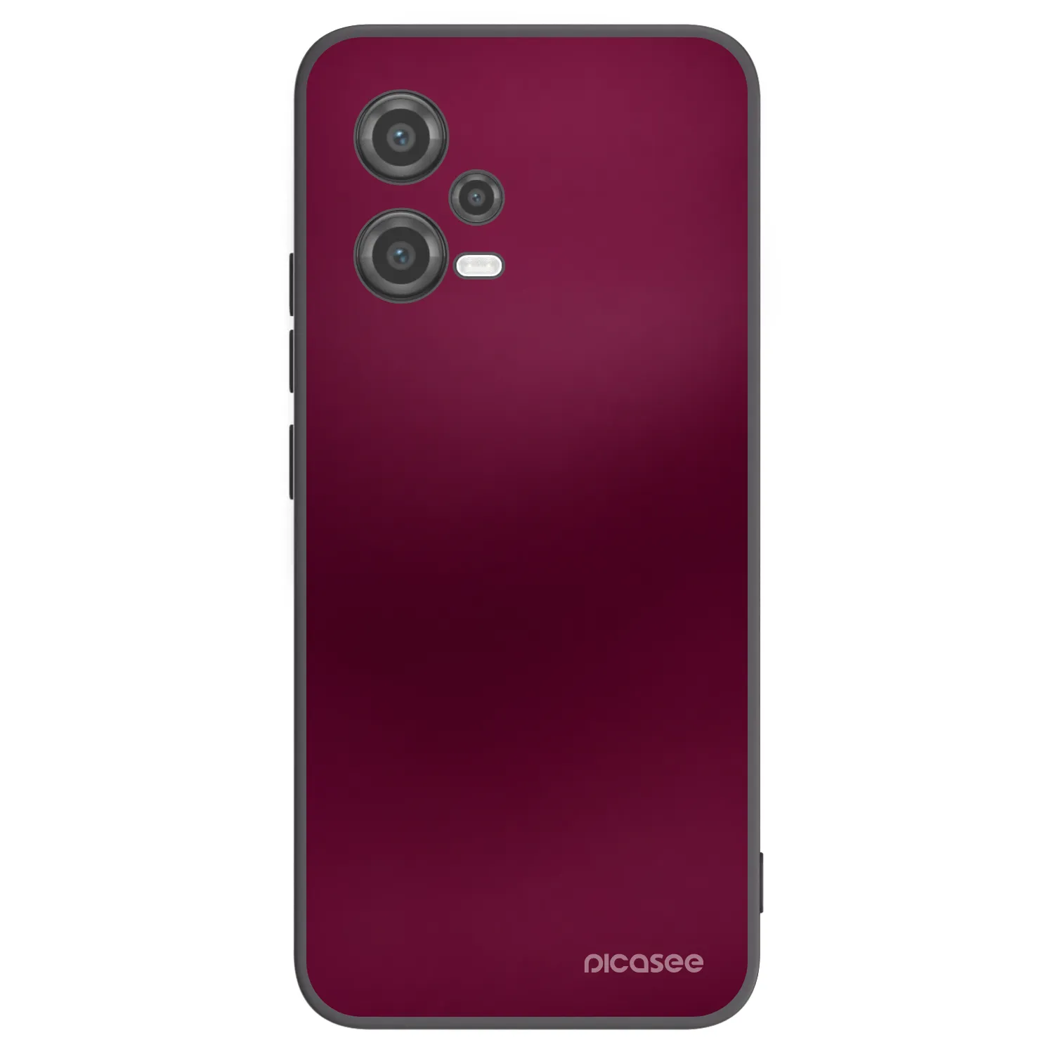 Picasee Μαύρη θήκη σιλικόνης για Xiaomi Poco X5 - Velvet Bordeaux