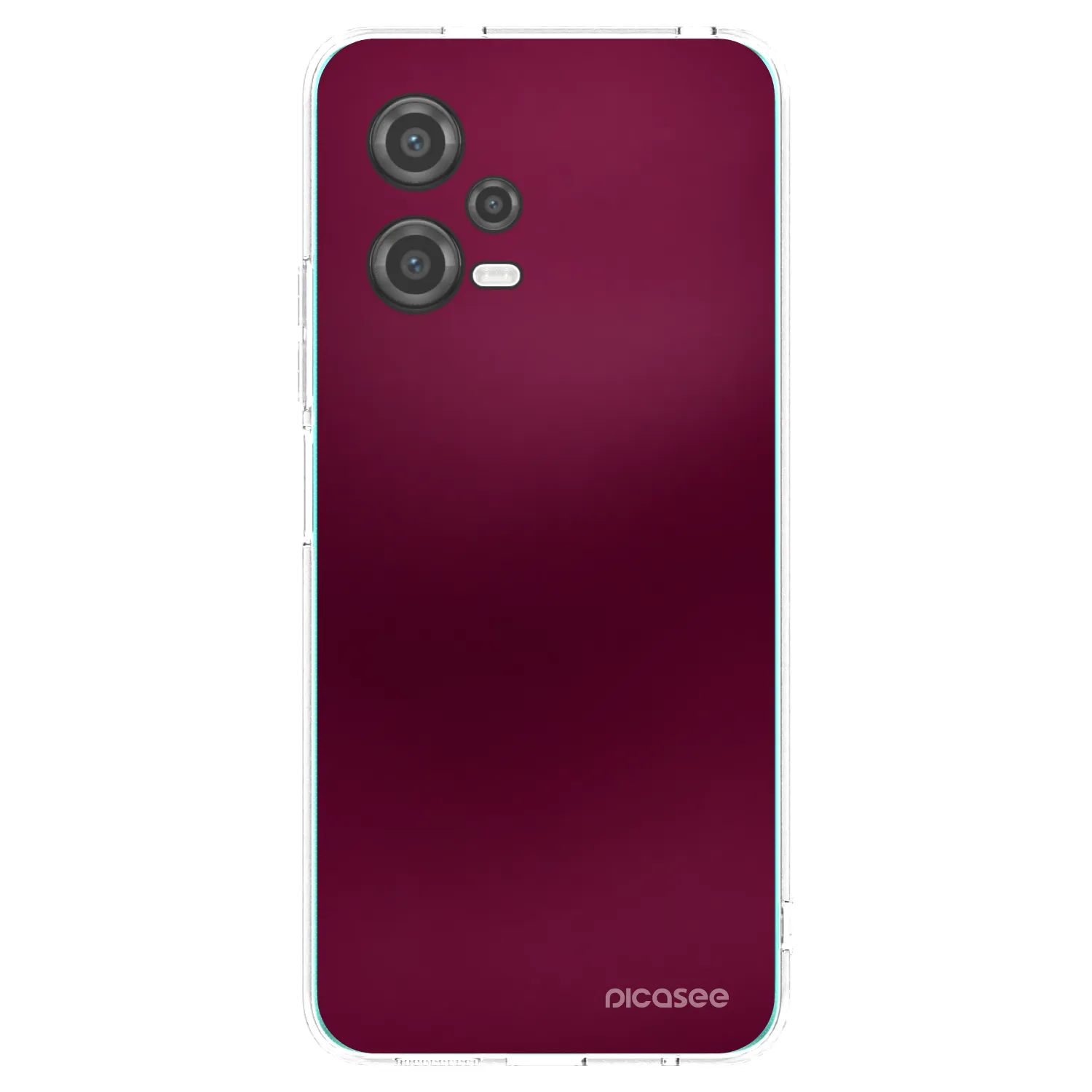 Picasee διαφανής θήκη σιλικόνης Xiaomi Poco X5 - Velvet Bordeaux