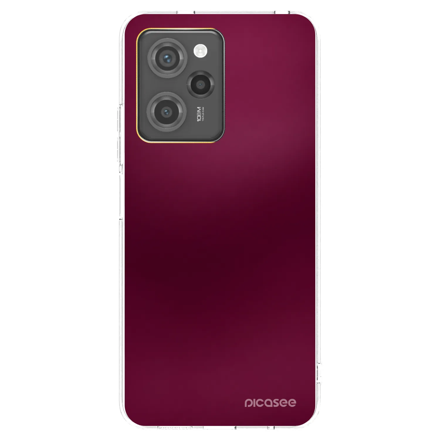 Picasee Μαύρη θήκη σιλικόνης για Xiaomi Poco X5 Pro - Velvet Bordeaux
