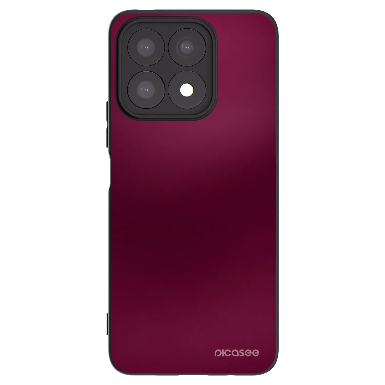 Picasee Μαύρη θήκη σιλικόνης για Honor X8a - Velvet Bordeaux