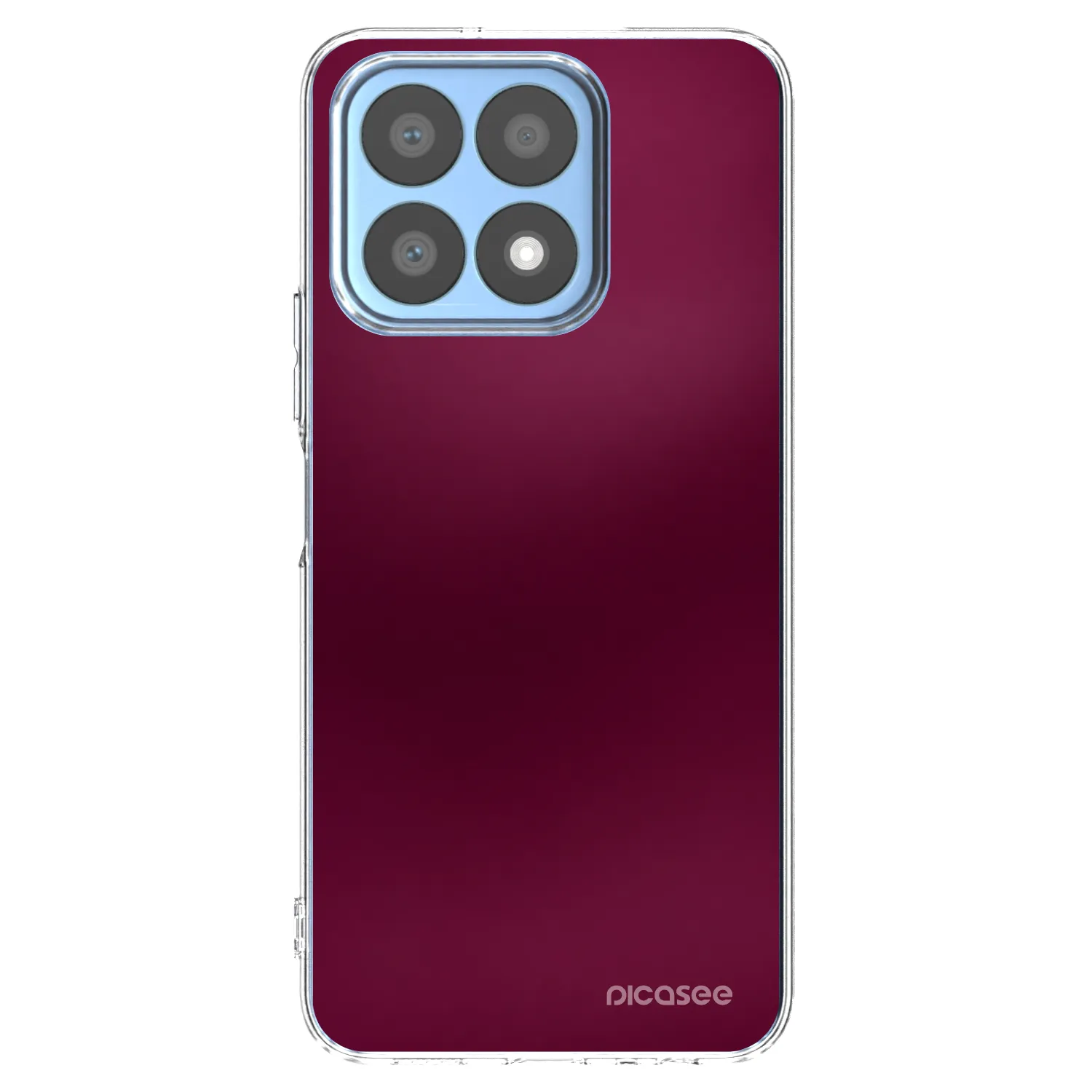 Picasee διαφανής θήκη σιλικόνης Honor X8a - Velvet Bordeaux