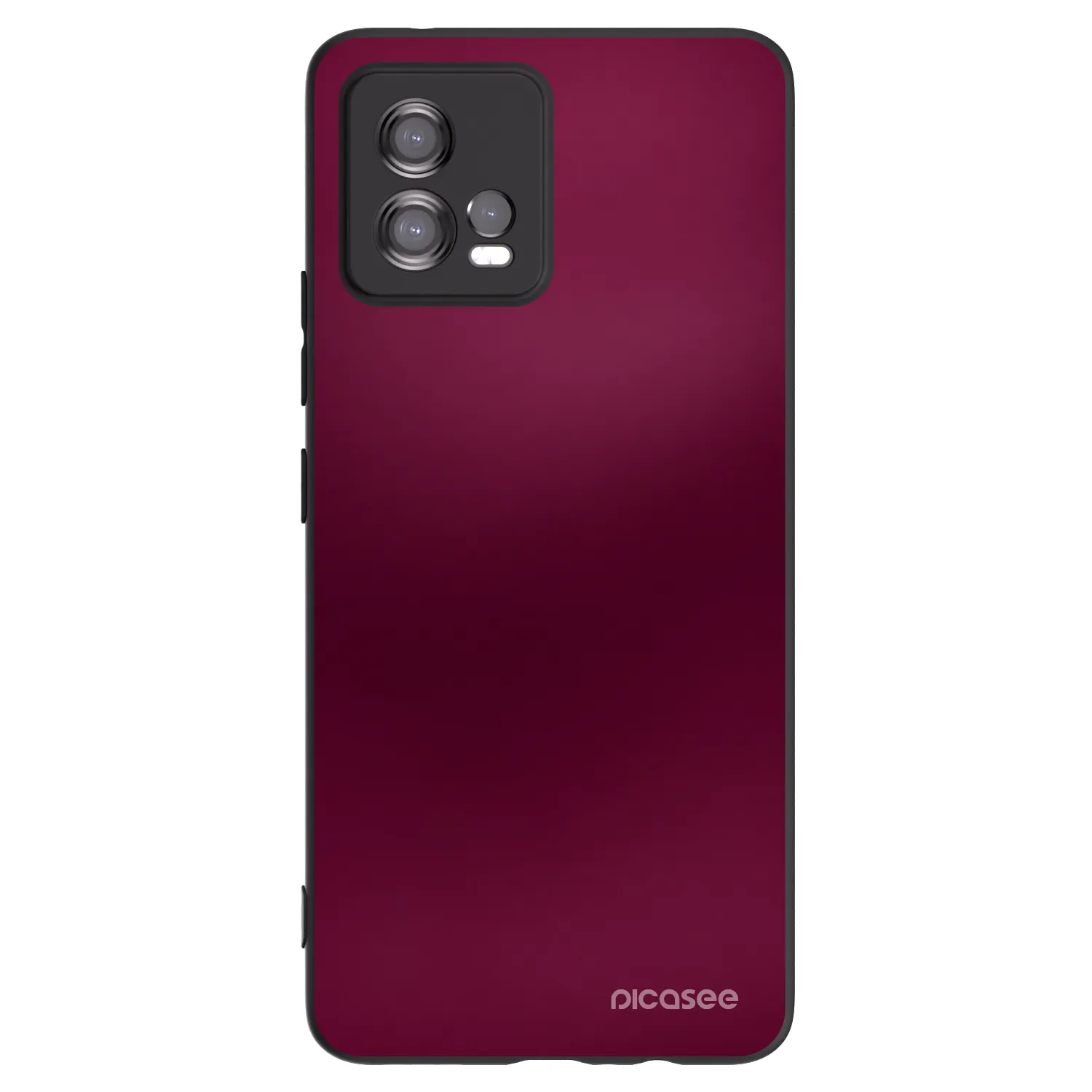 Picasee Μαύρη θήκη σιλικόνης για Motorola Moto G72 - Velvet Bordeaux