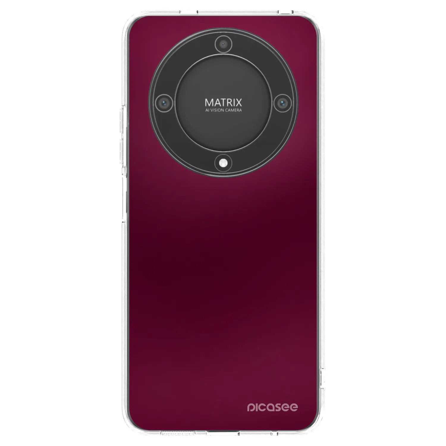 Picasee διαφανής θήκη σιλικόνης Honor Magic5 Lite 5G - Velvet Bordeaux