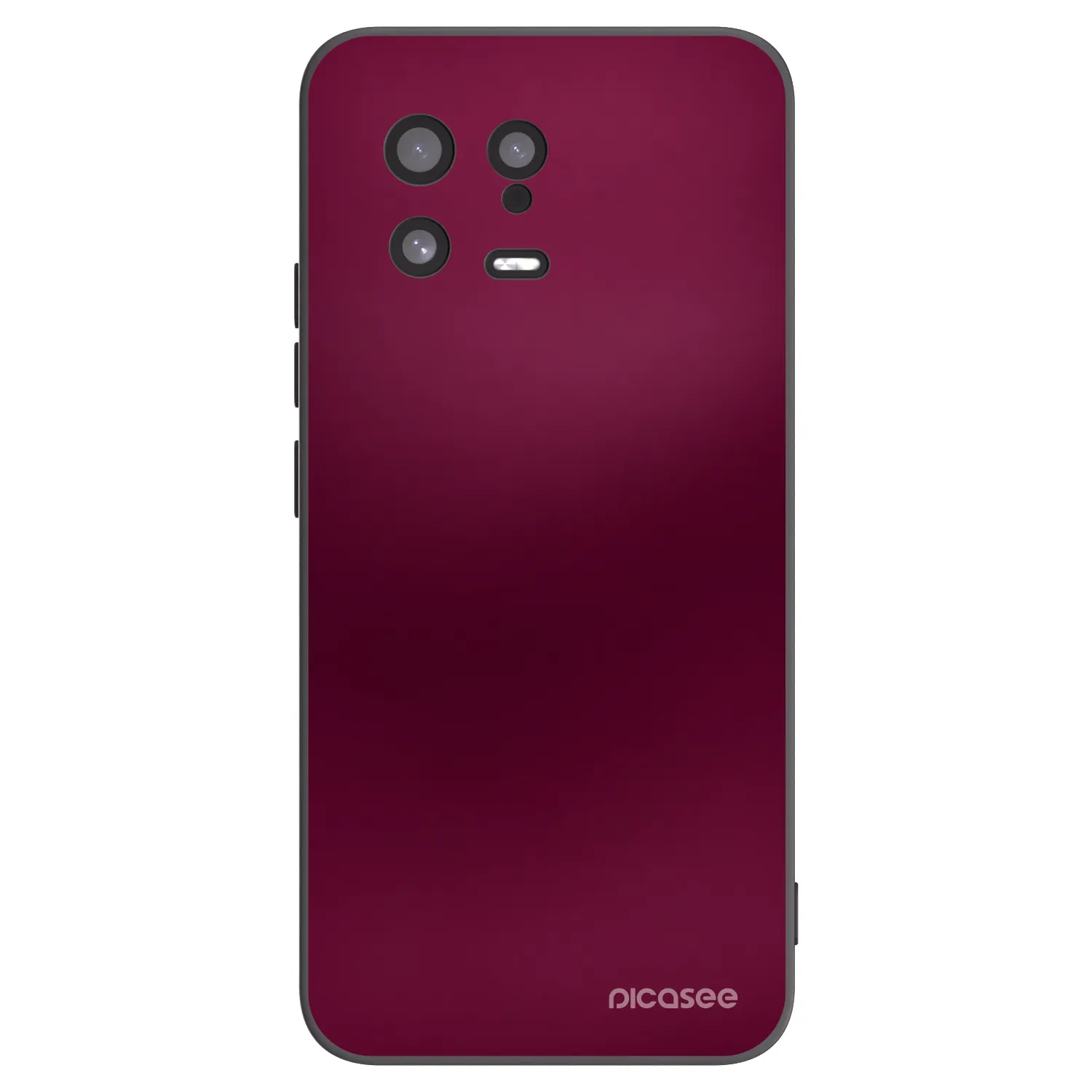 Picasee Μαύρη θήκη σιλικόνης για Xiaomi 13 - Velvet Bordeaux