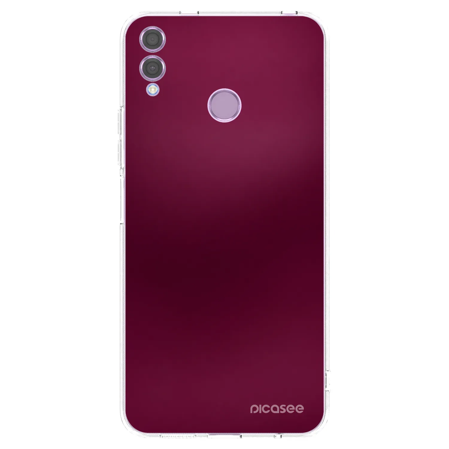 Picasee διαφανής θήκη σιλικόνης Honor 8X - Velvet Bordeaux