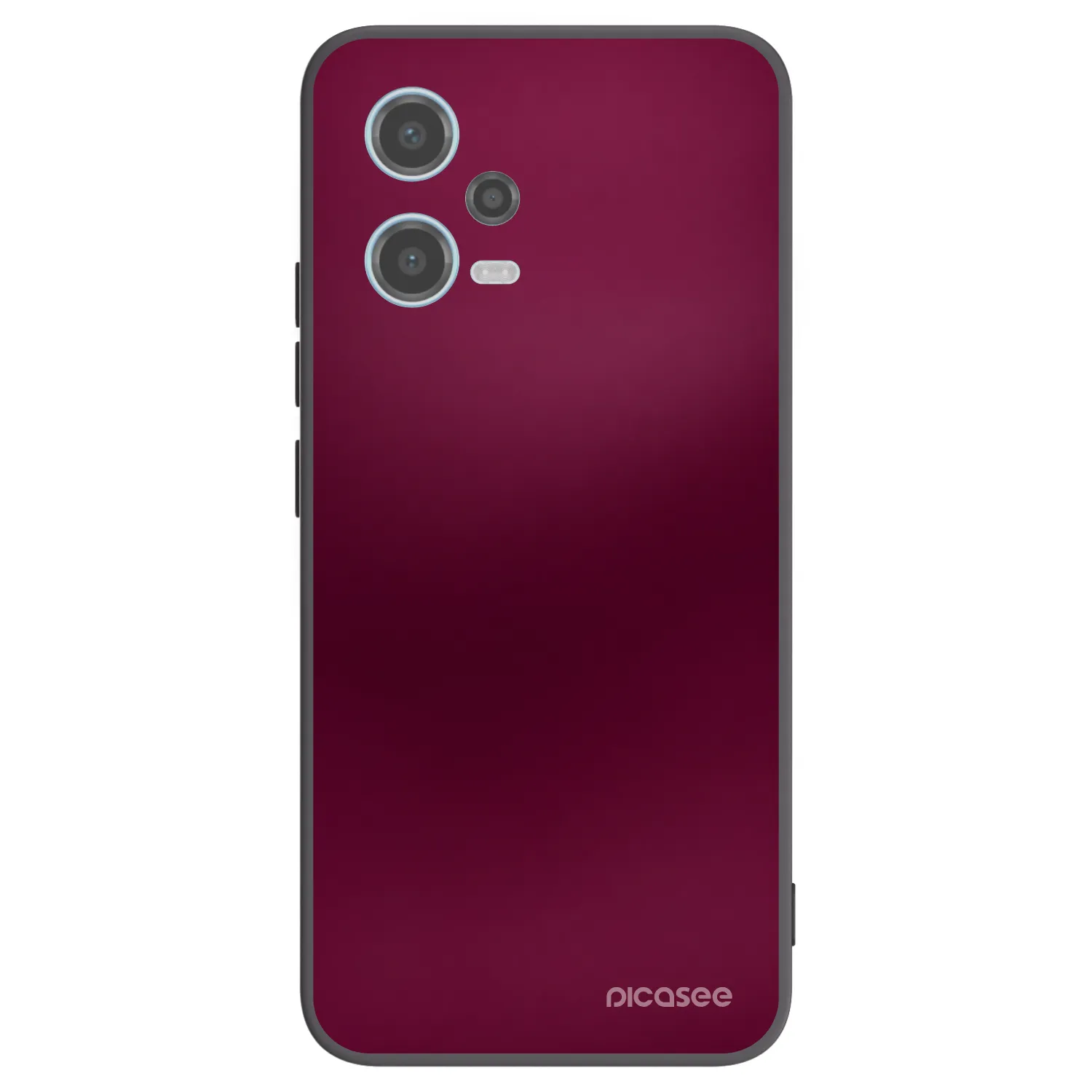 Picasee Μαύρη θήκη σιλικόνης για Xiaomi Redmi Note 12 5G - Velvet Bordeaux