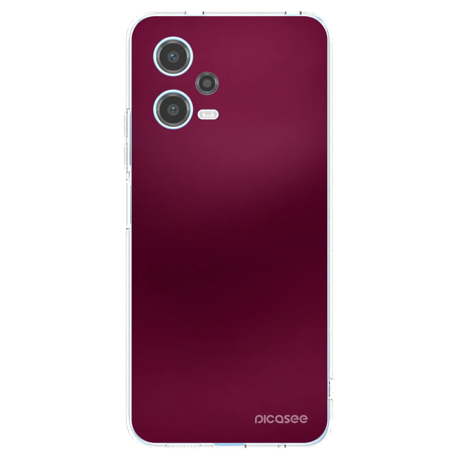 Picasee διαφανής θήκη σιλικόνης Xiaomi Redmi Note 12 5G - Velvet Bordeaux