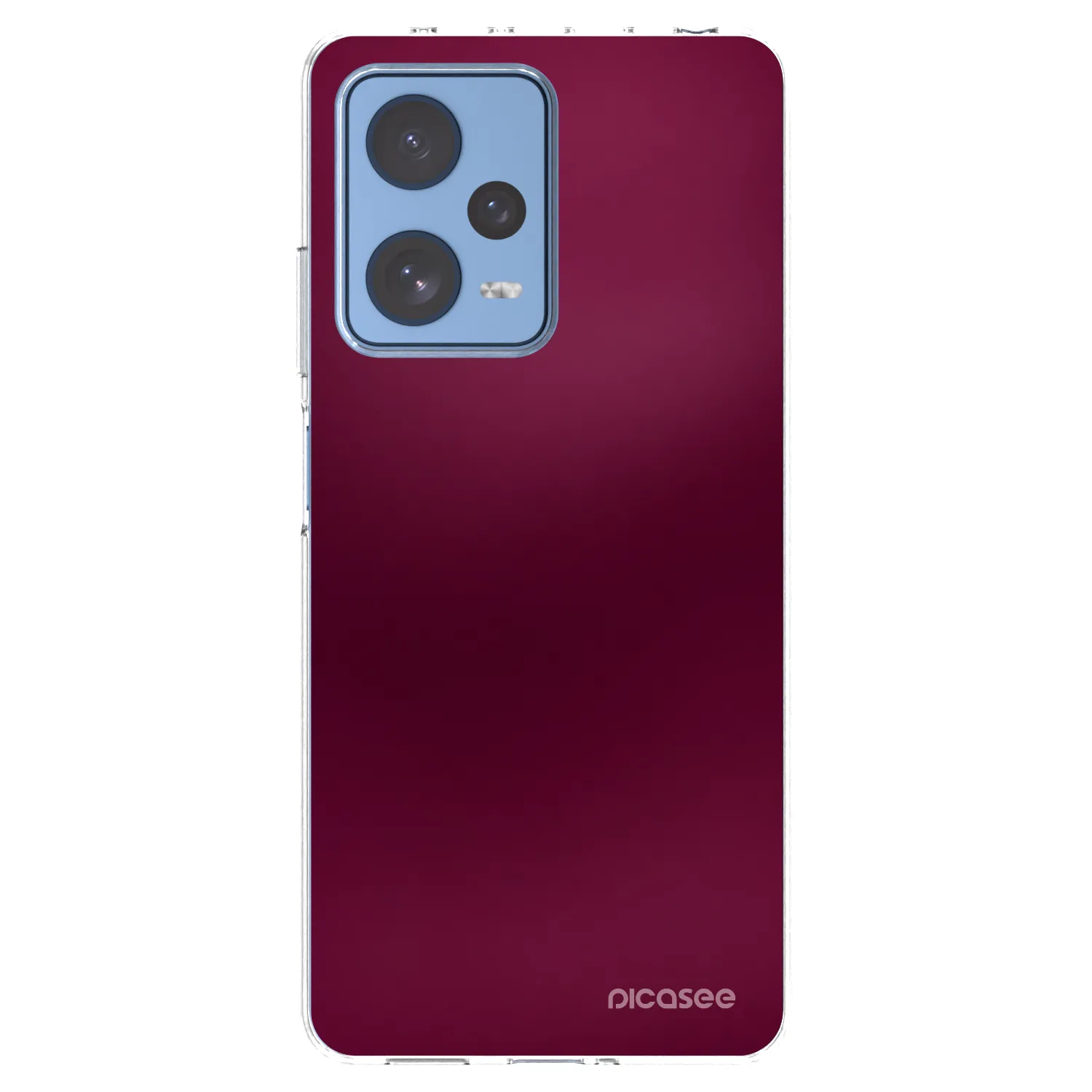 Picasee διαφανής θήκη σιλικόνης Xiaomi Redmi Note 12 Pro 5G - Velvet Bordeaux