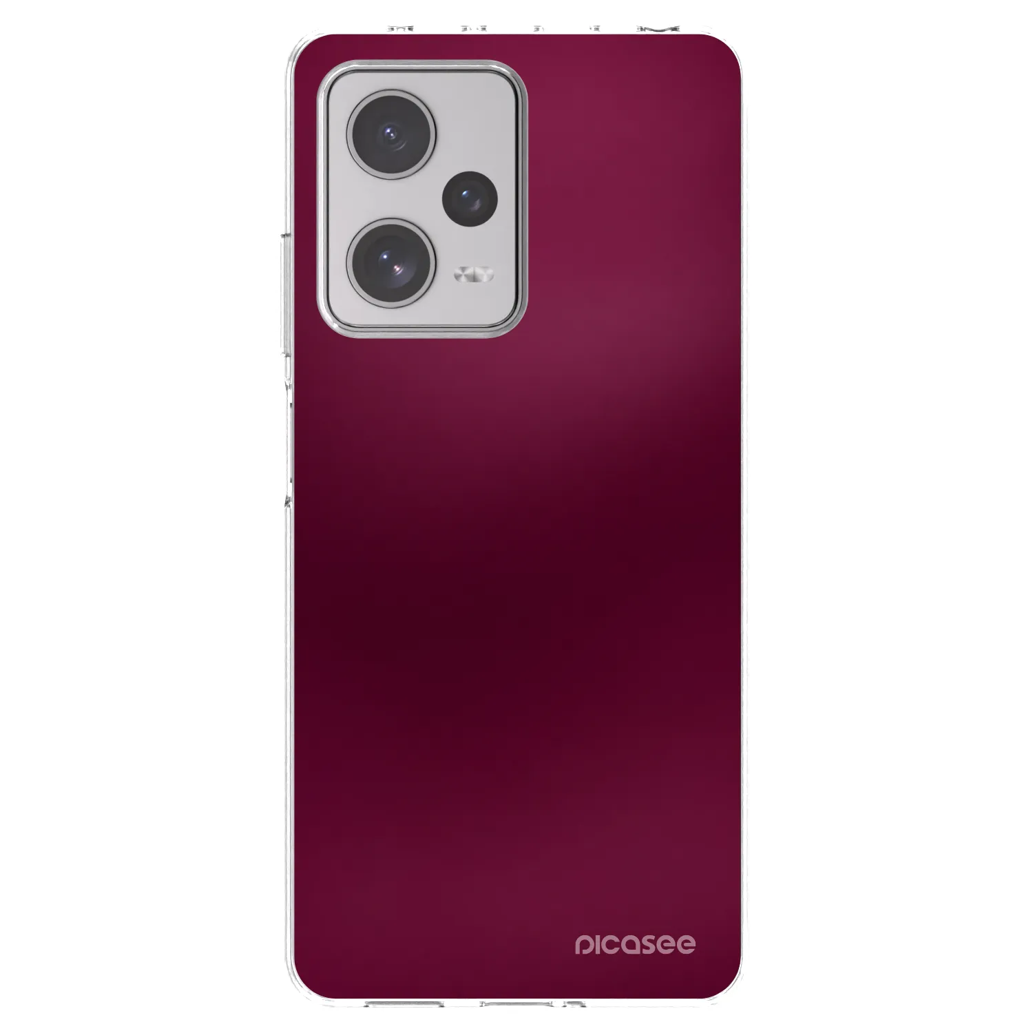 Picasee διαφανής θήκη σιλικόνης Xiaomi Redmi Note 12 Pro+ 5G - Velvet Bordeaux