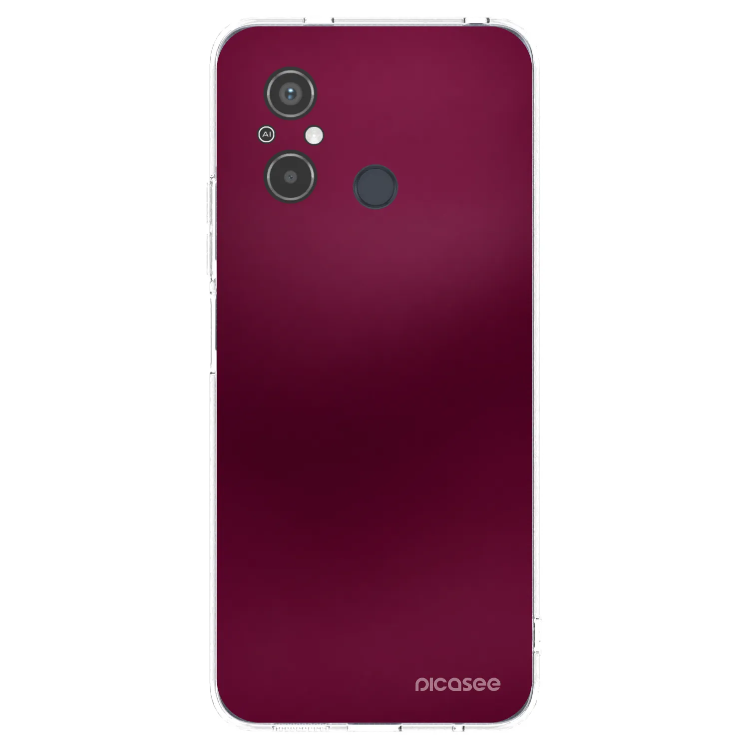 Picasee διαφανής θήκη σιλικόνης Xiaomi Redmi 12C - Velvet Bordeaux