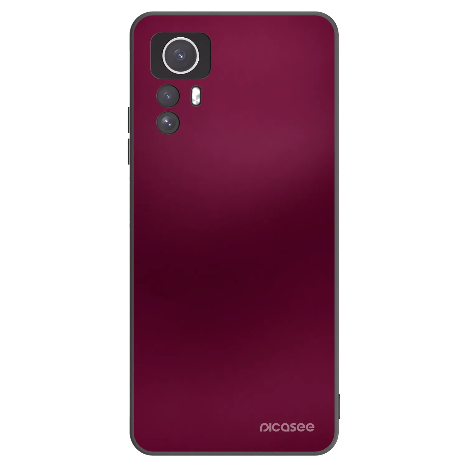 Picasee Μαύρη θήκη σιλικόνης για Xiaomi Redmi Note 12S - Velvet Bordeaux