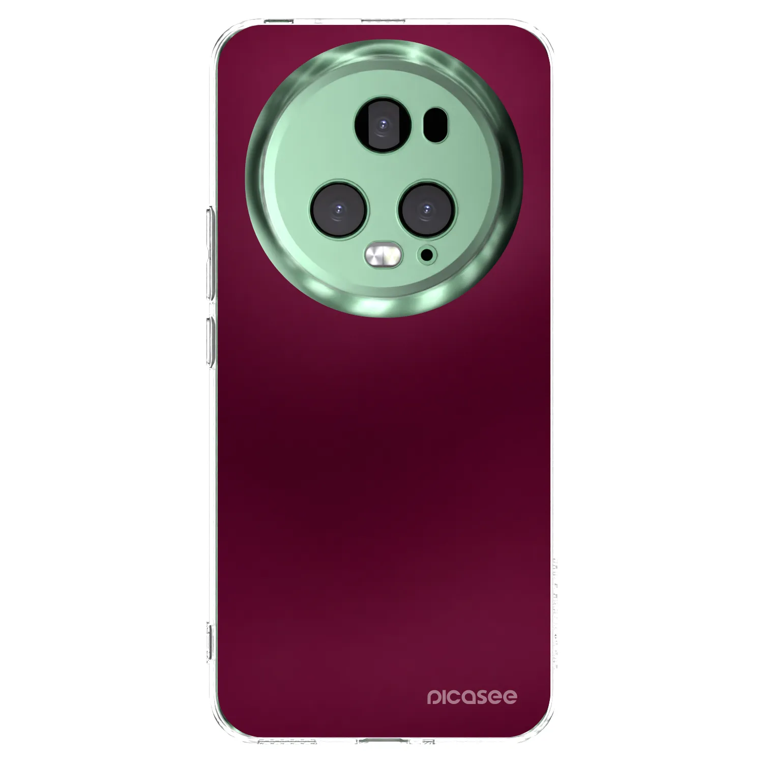 Picasee διαφανής θήκη σιλικόνης Honor Magic5 Pro - Velvet Bordeaux