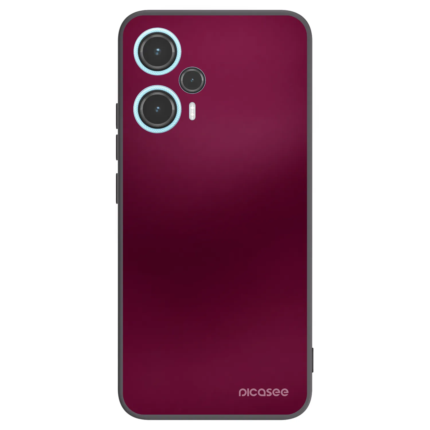Picasee Μαύρη θήκη σιλικόνης για Xiaomi Poco F5 - Velvet Bordeaux